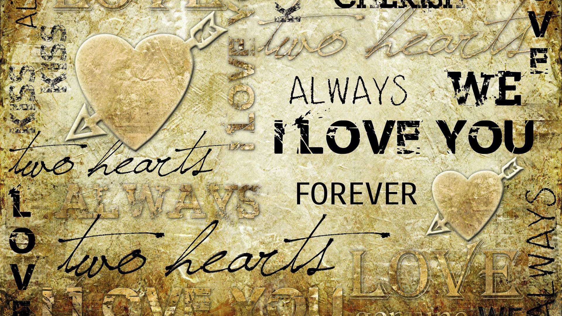 wallpapers heart, artistic, love