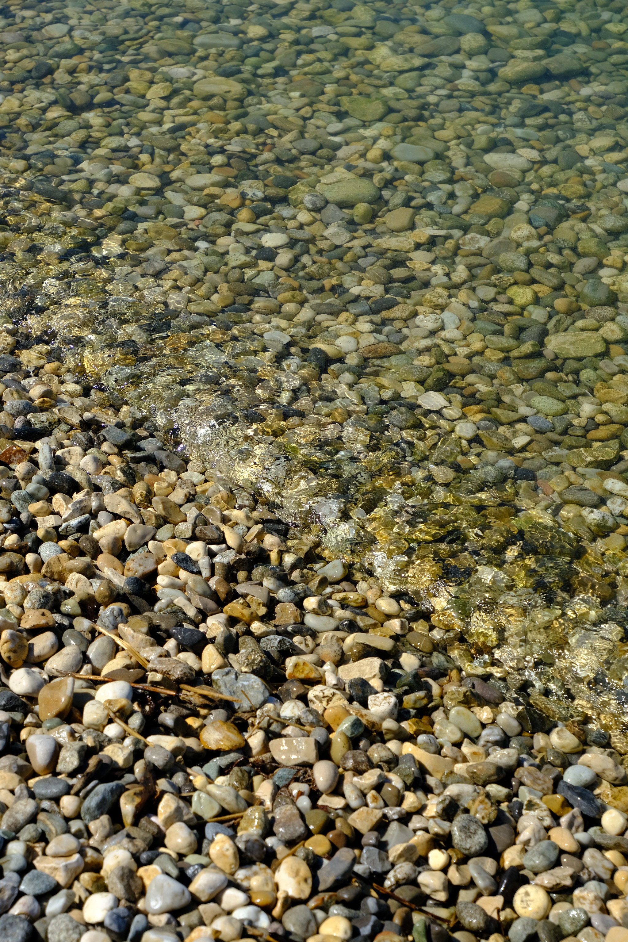nature, waves, stones, water home screen for smartphone