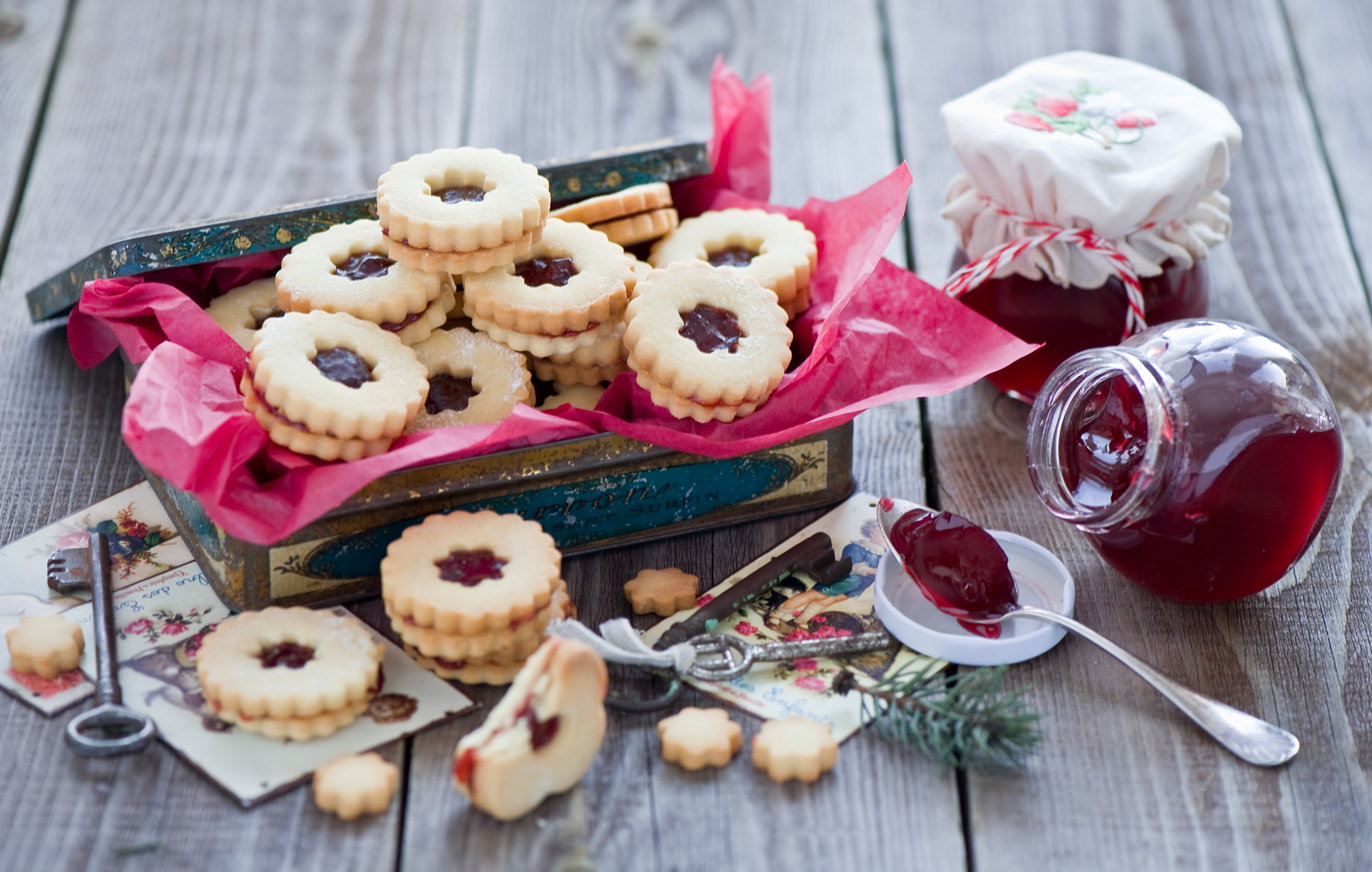 bakery products, sweet, food, cookies, jam, baking images