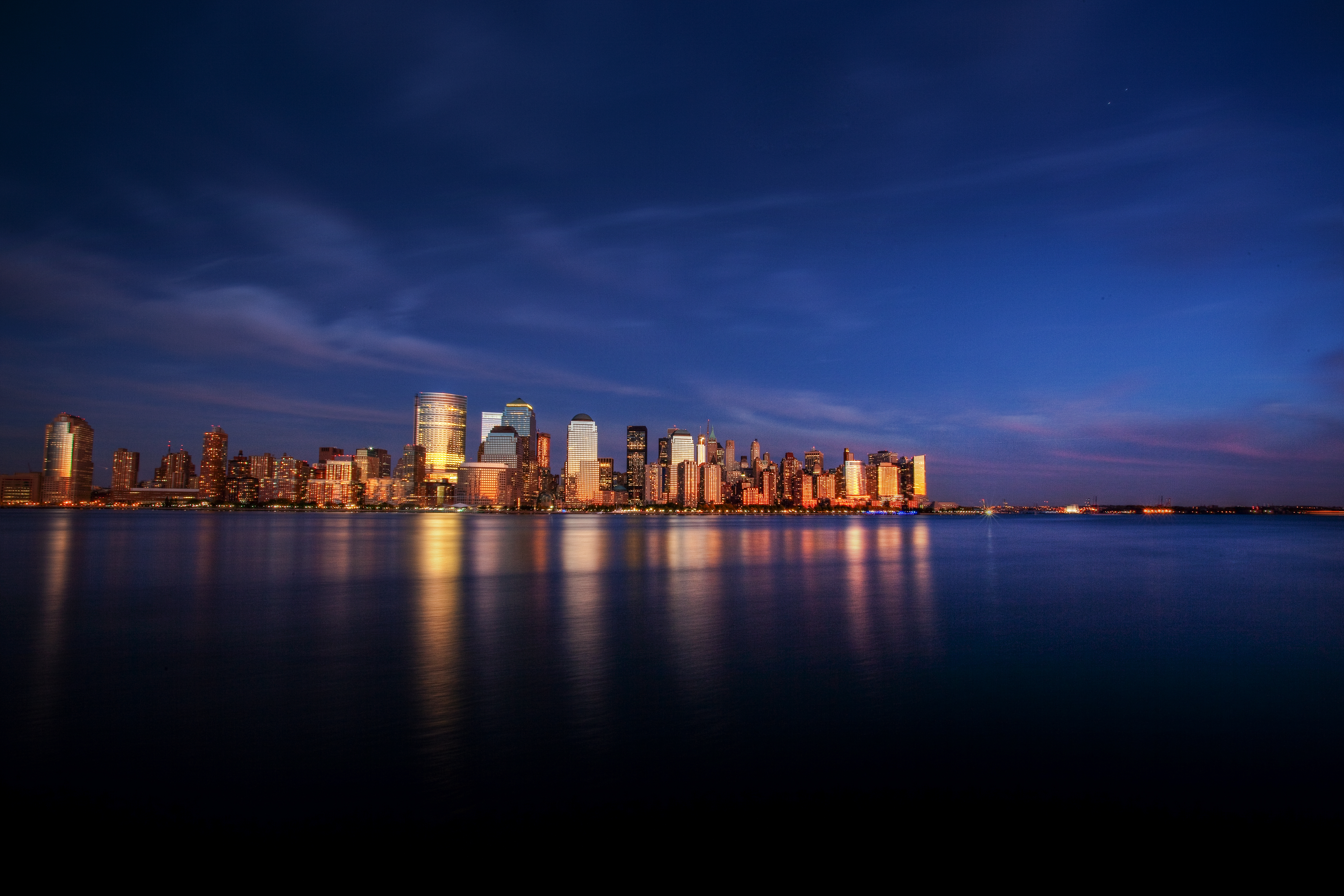 HD wallpaper city, cities, architecture, building, reflection, coast
