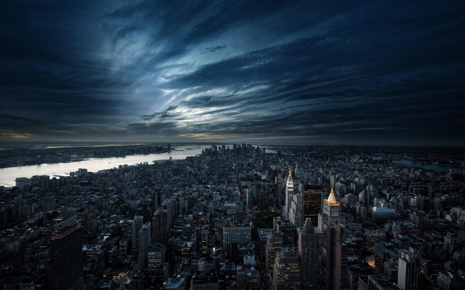 286120 免費下載壁紙 人造, 曼哈顿, 城市, 纽约, 夜晚, 天空 屏保和圖片