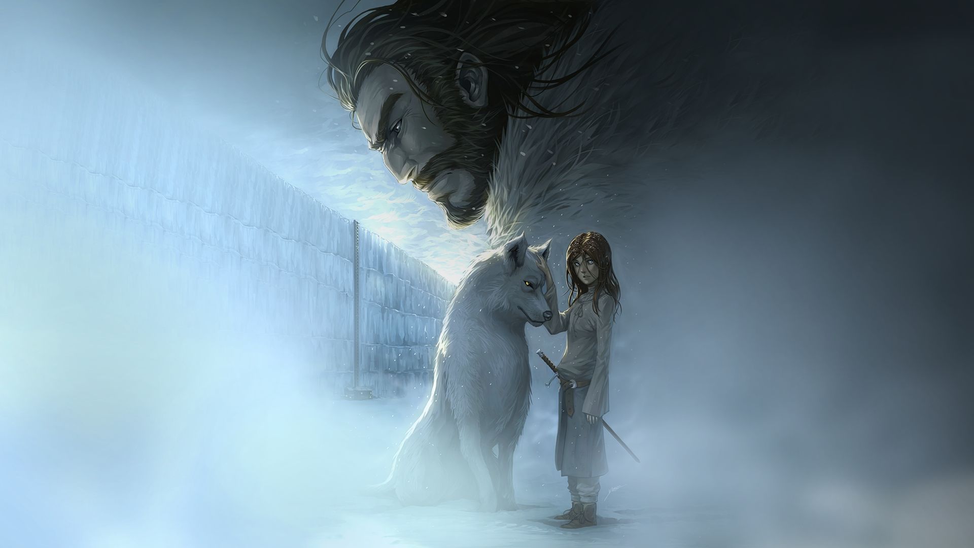 Арья и волк игра престолов