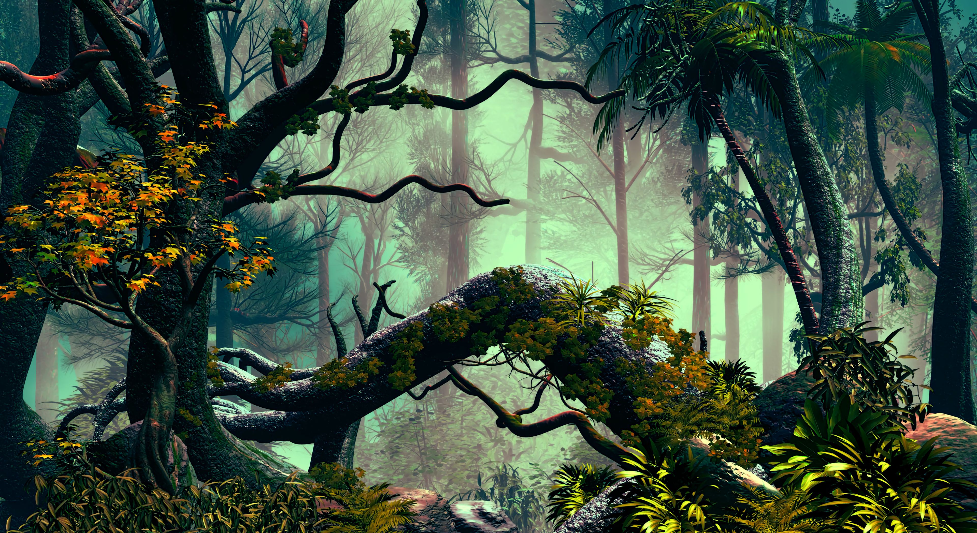 Mobile Wallpaper: Free HD Download [HQ] art, palms, vegetation, trees