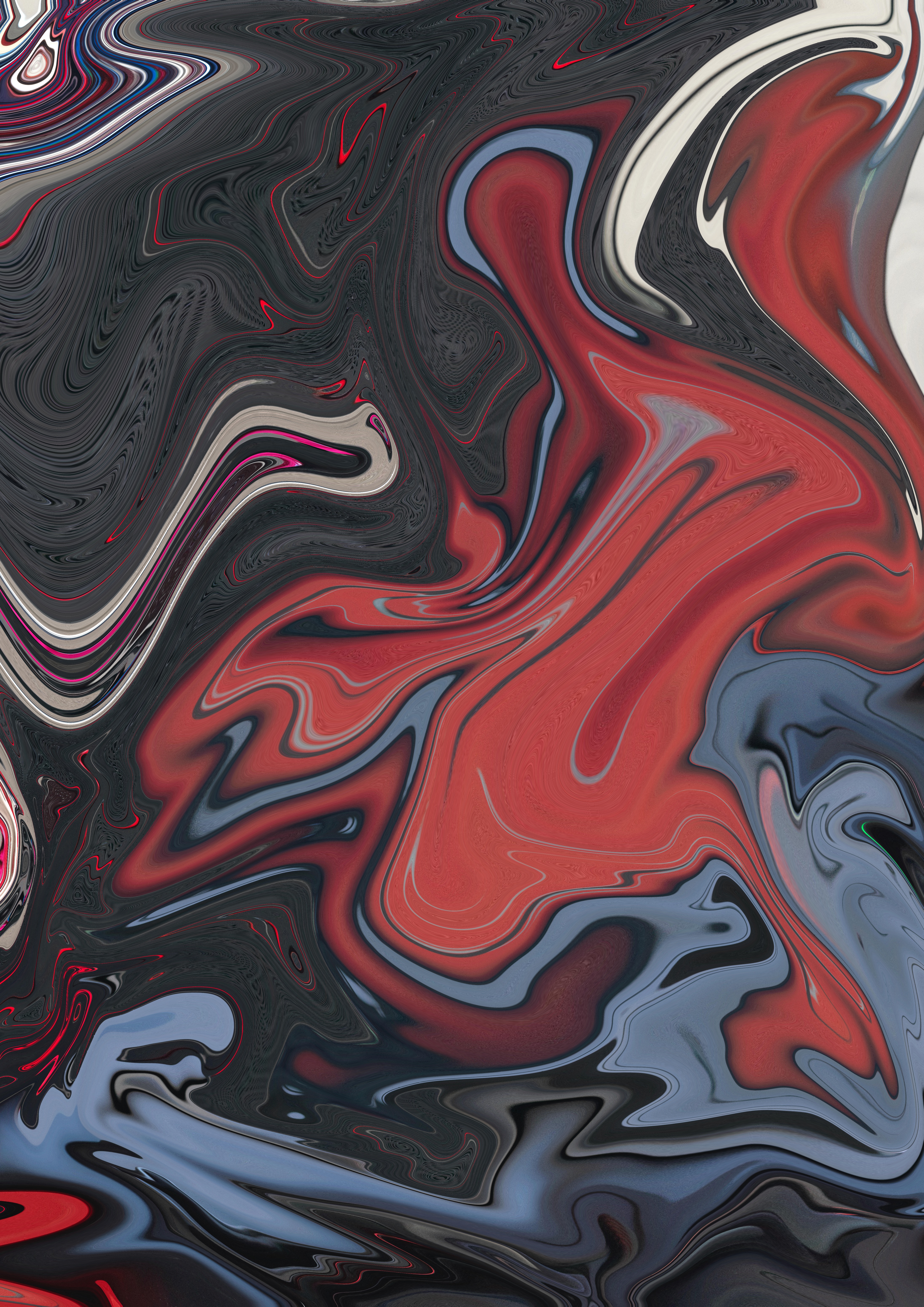 liquid, motley, abstract, divorces, multicolored, texture, thick