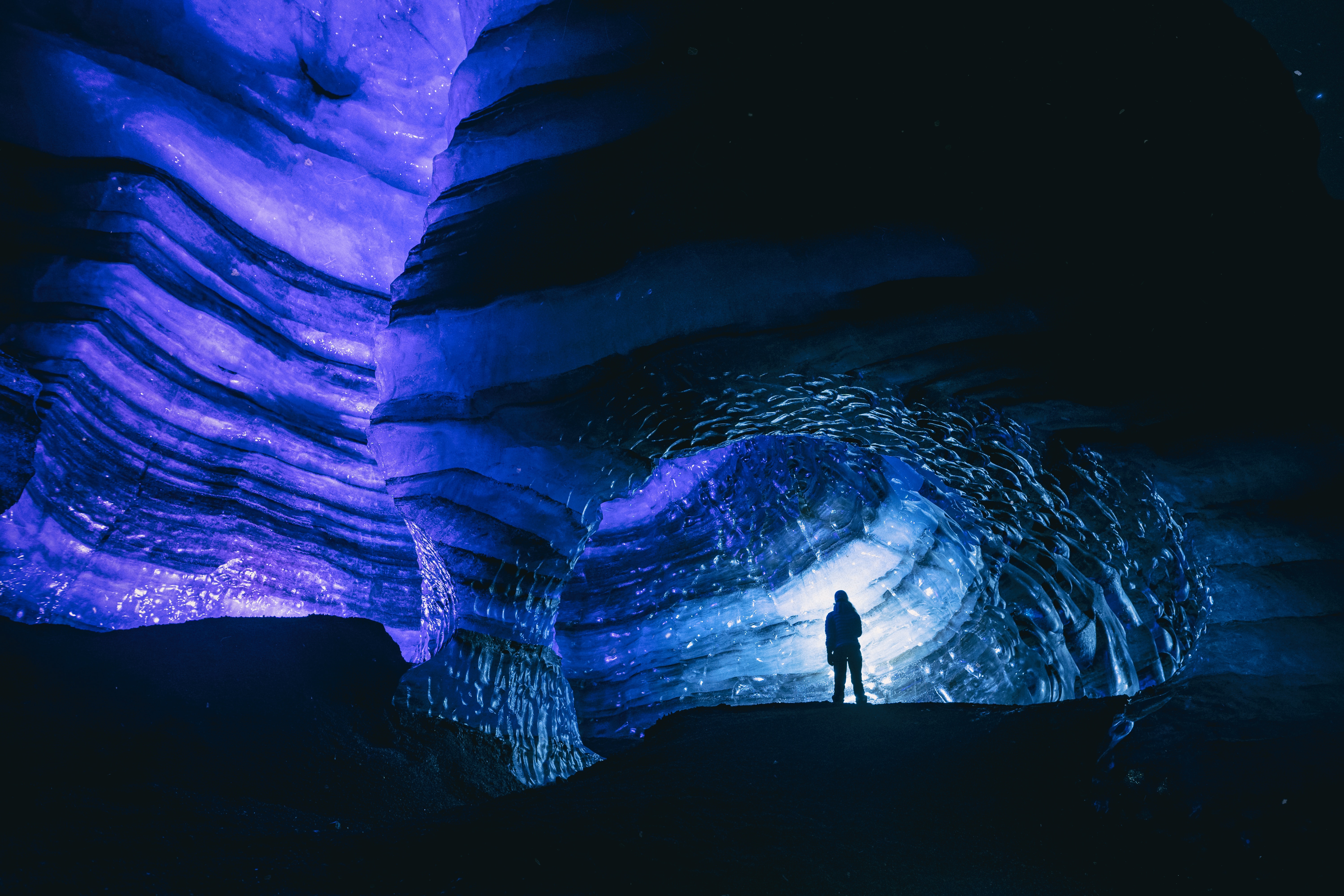 dark, nature, cave, ice download for free