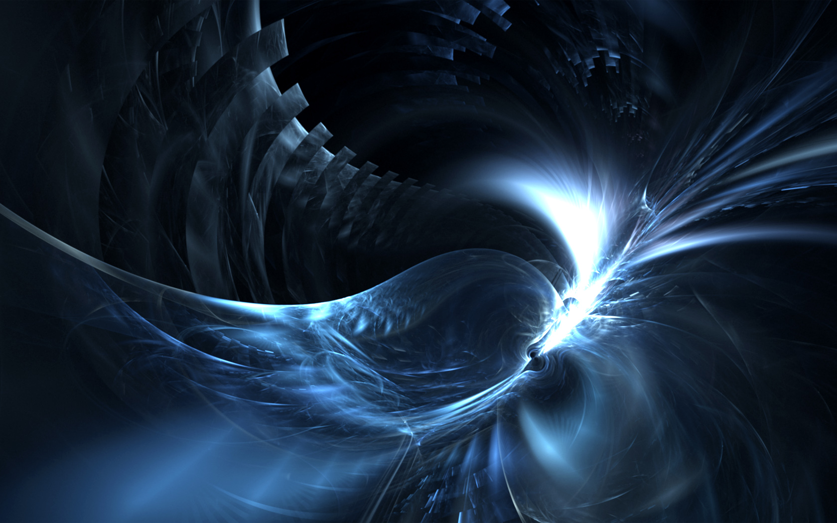 Mobile wallpaper cgi, abstract, blue