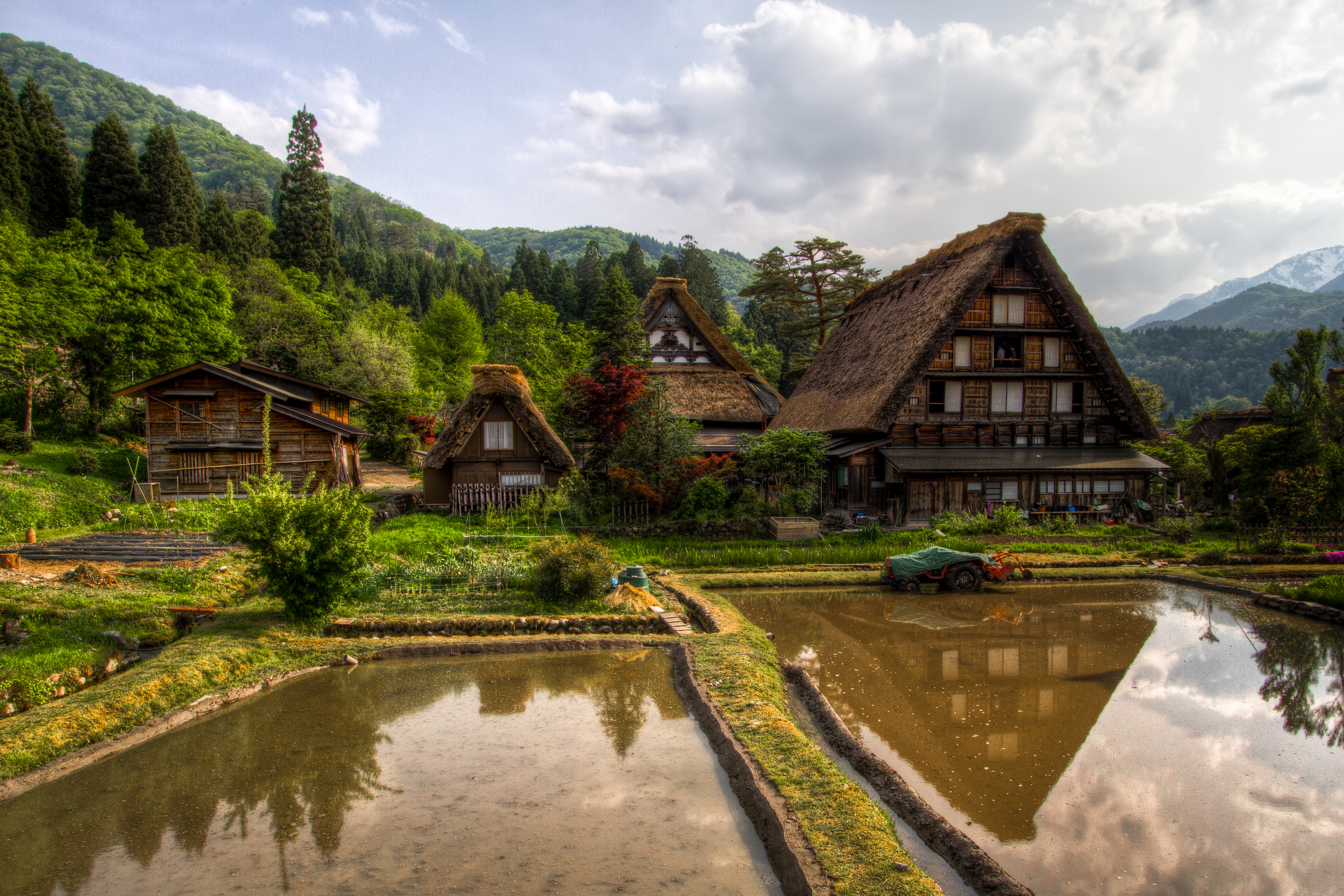 Горная деревня в Японии