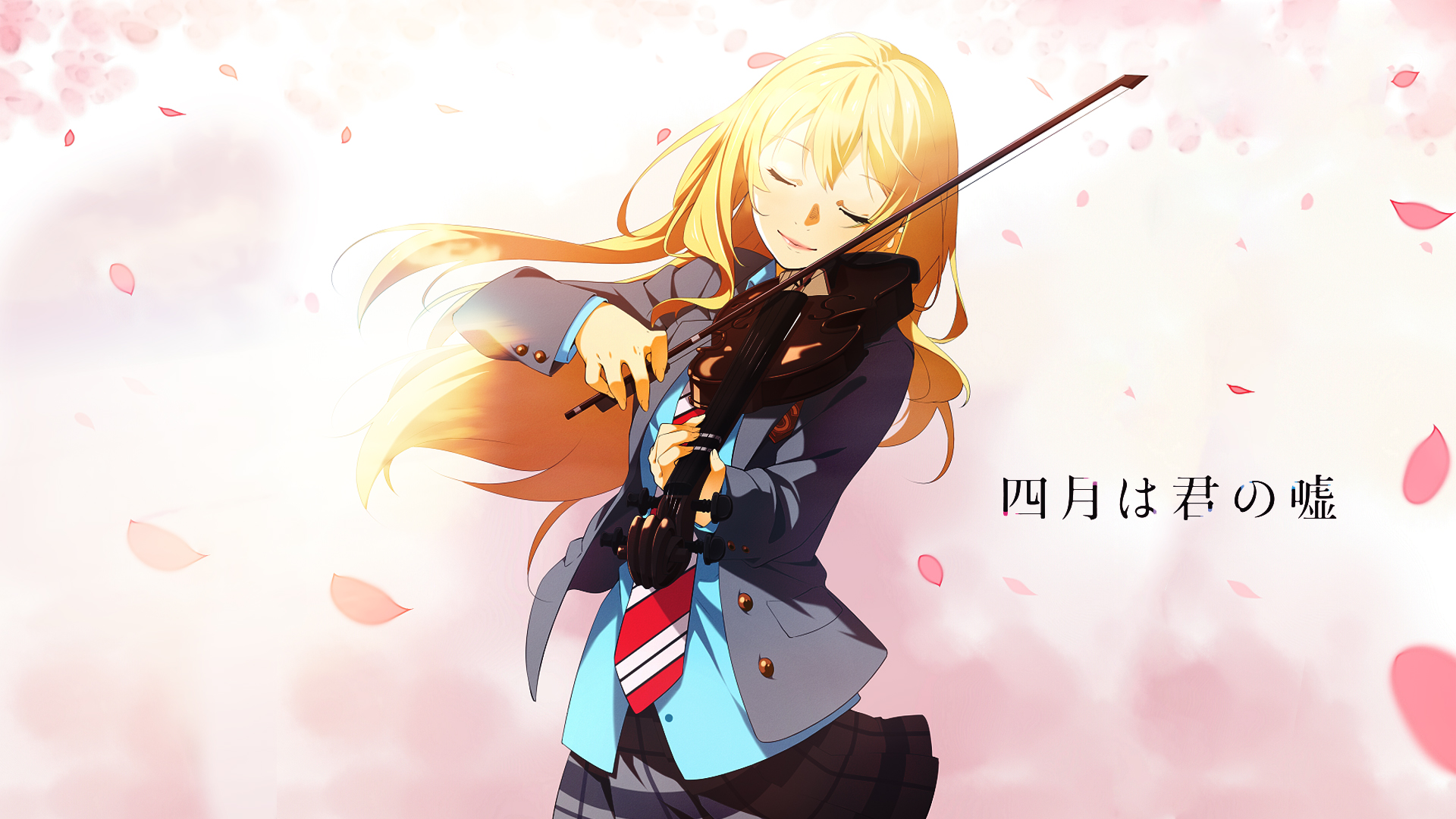 Papel De Parede HD Para Desktop Anime Kousei Arima Kaori Miyazono Shigatsu Wa Kimi No Uso