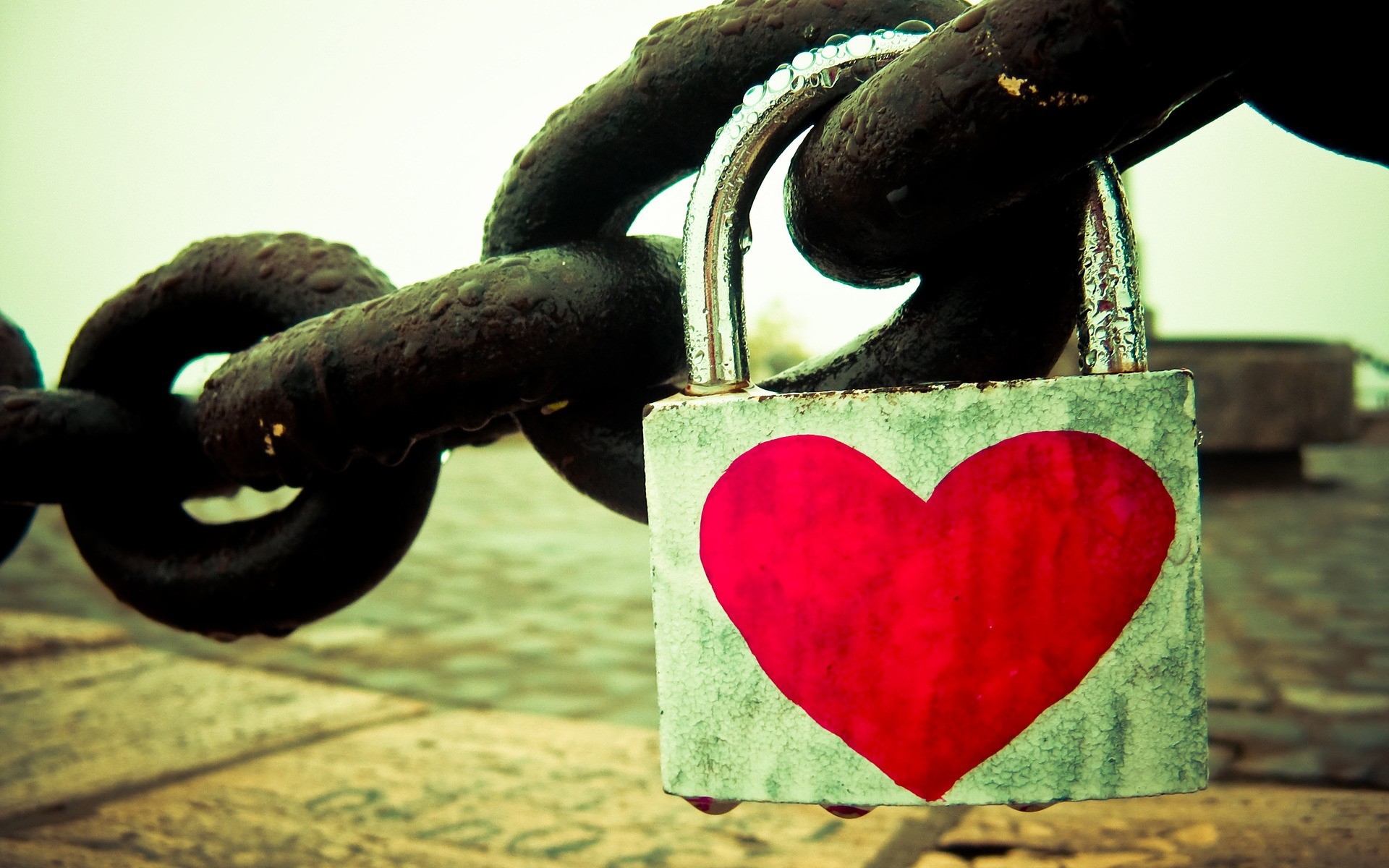hearts, background, chains, love