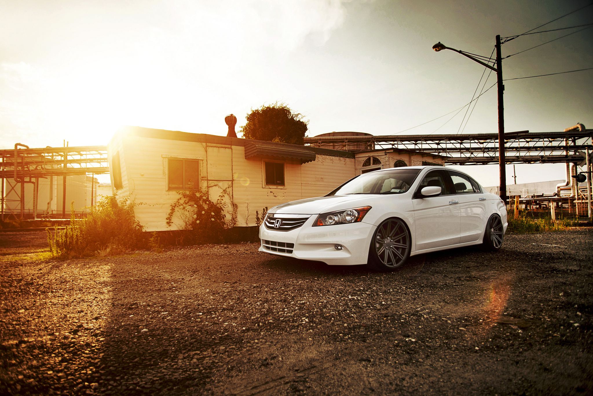 Cool Backgrounds accord, white, vossen, cars Honda