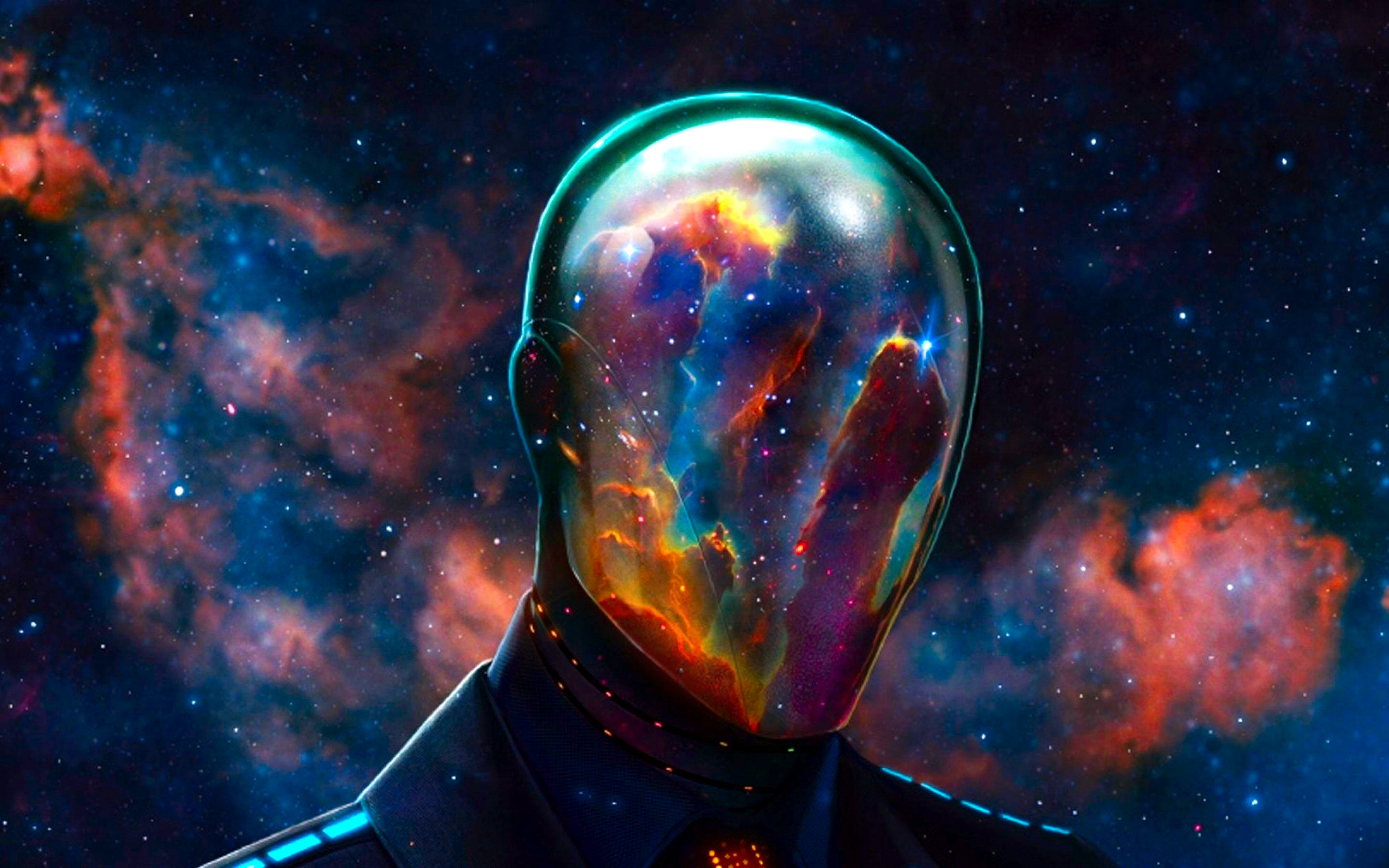 sci fi, artistic, space, mask for android