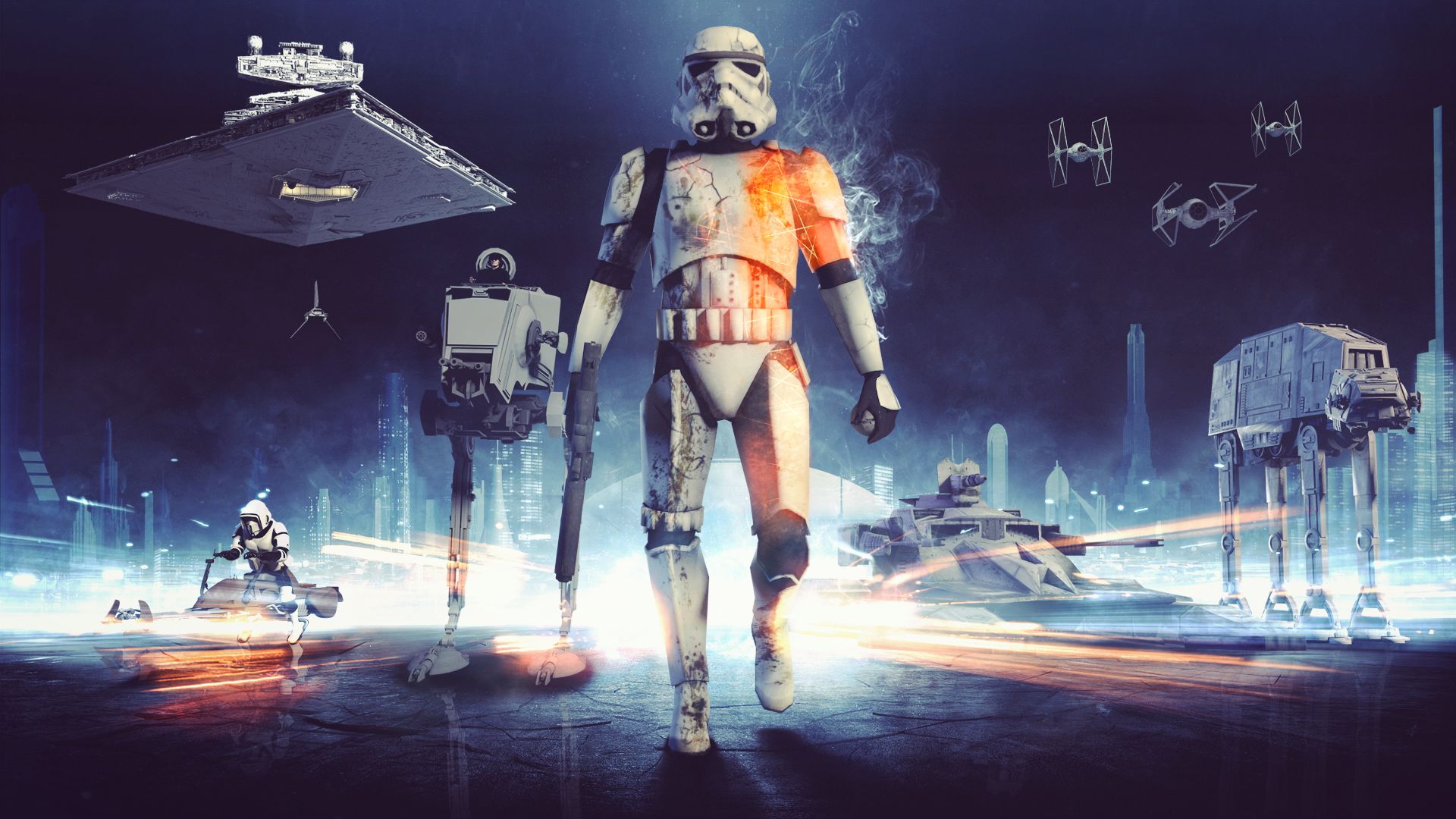 HD desktop wallpaper: Star Wars, Battlefield, Sci Fi, Soldier, Star  Destroyer, At At Walker, Clone Trooper, Star Wars Battlefront download free  picture #314114