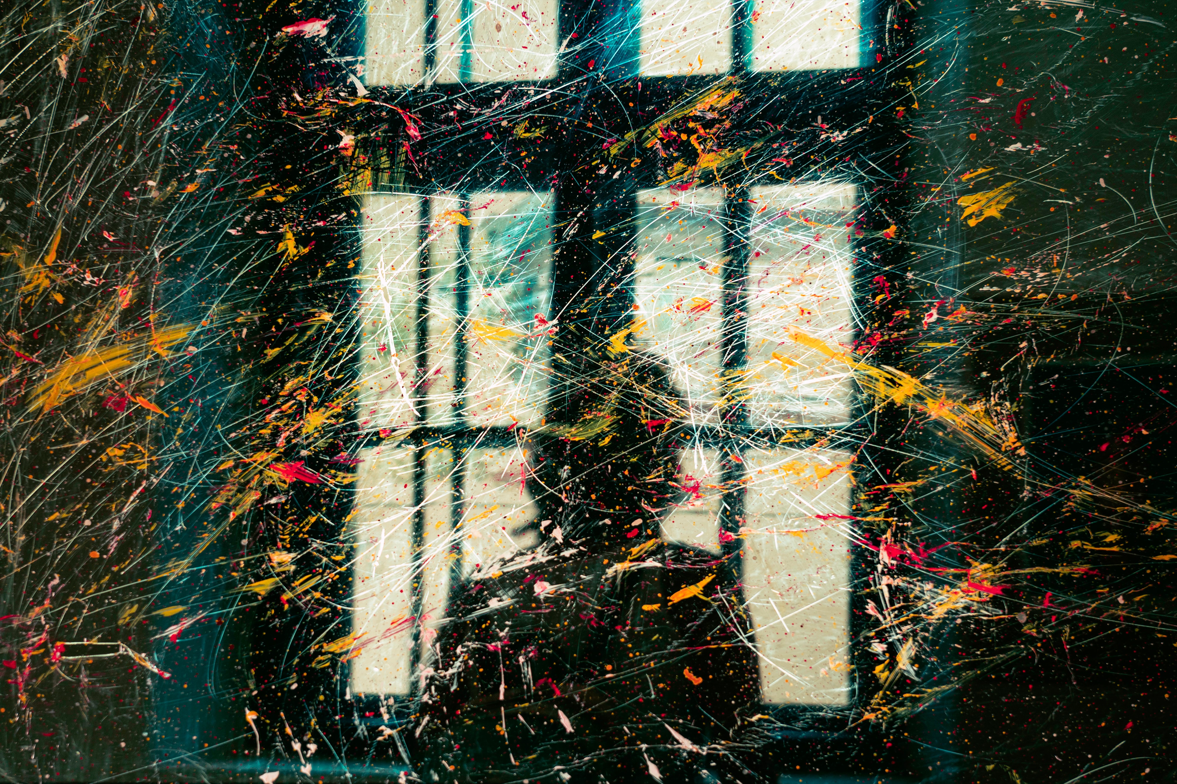 android abstract, paint, window, silhouette, spray, blur, smooth, girl