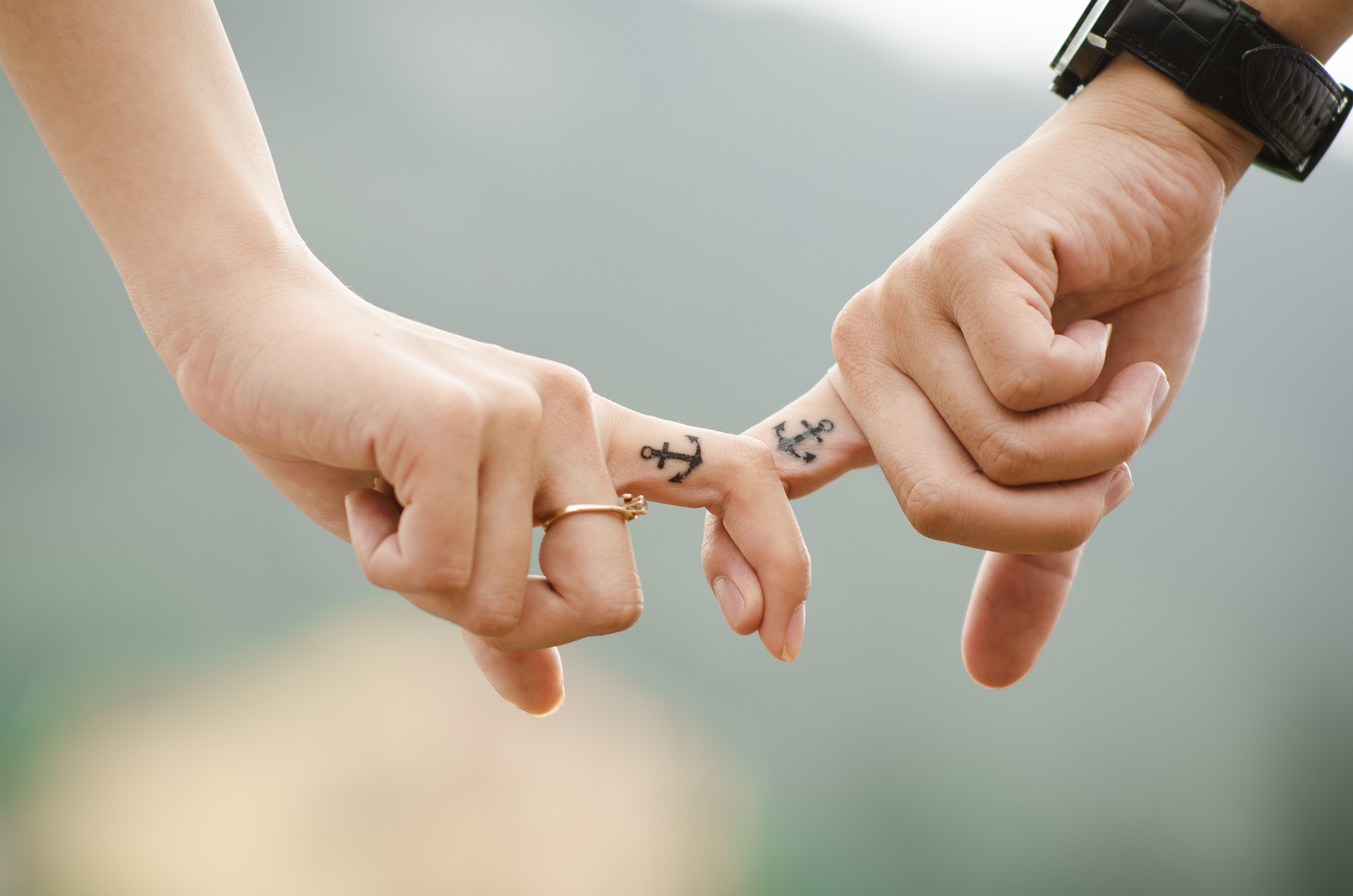 couple, love, tattoo, photography, finger, hand, ring