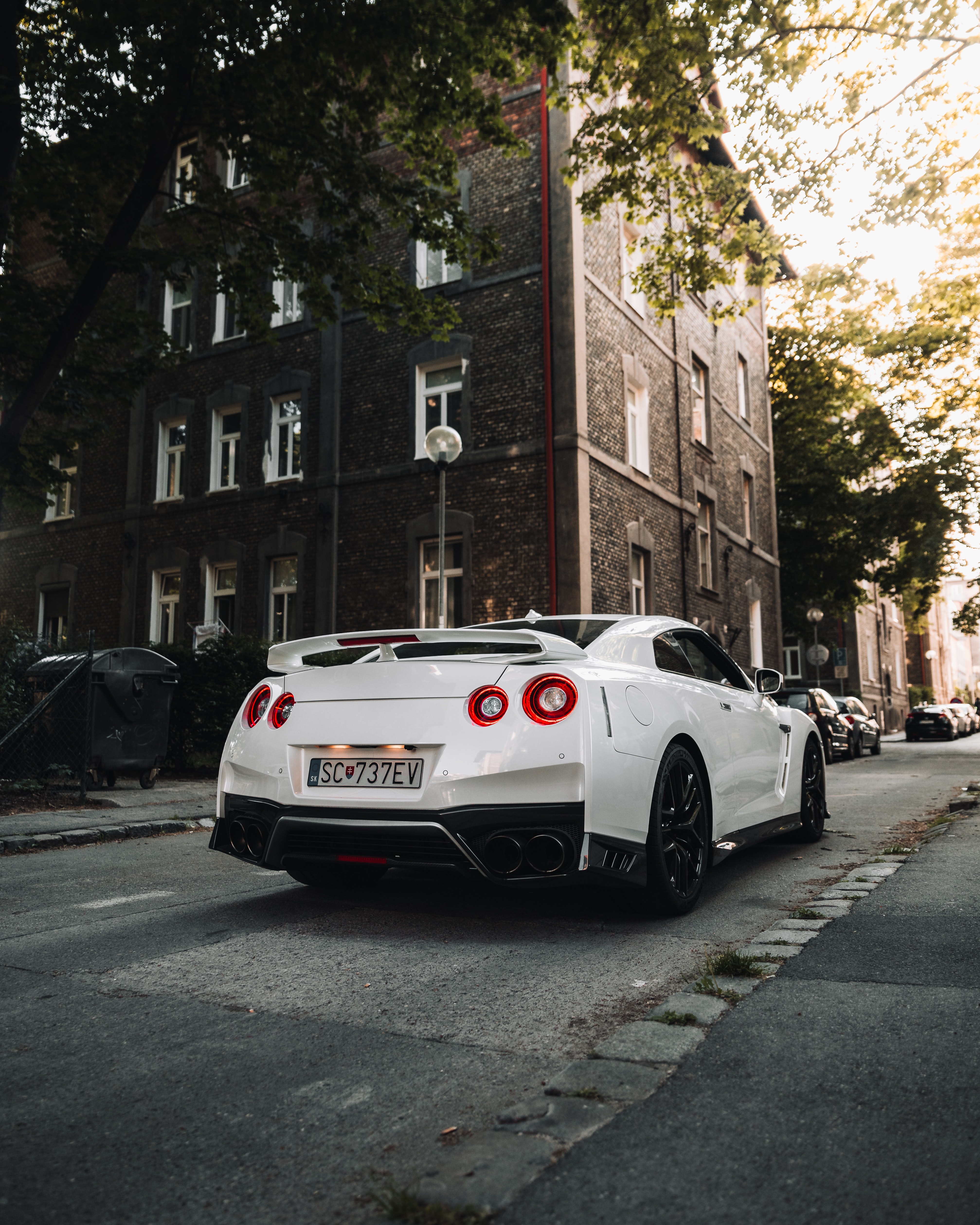 android nissan gt-r, sports car, sports, nissan, cars, car, back view, rear view