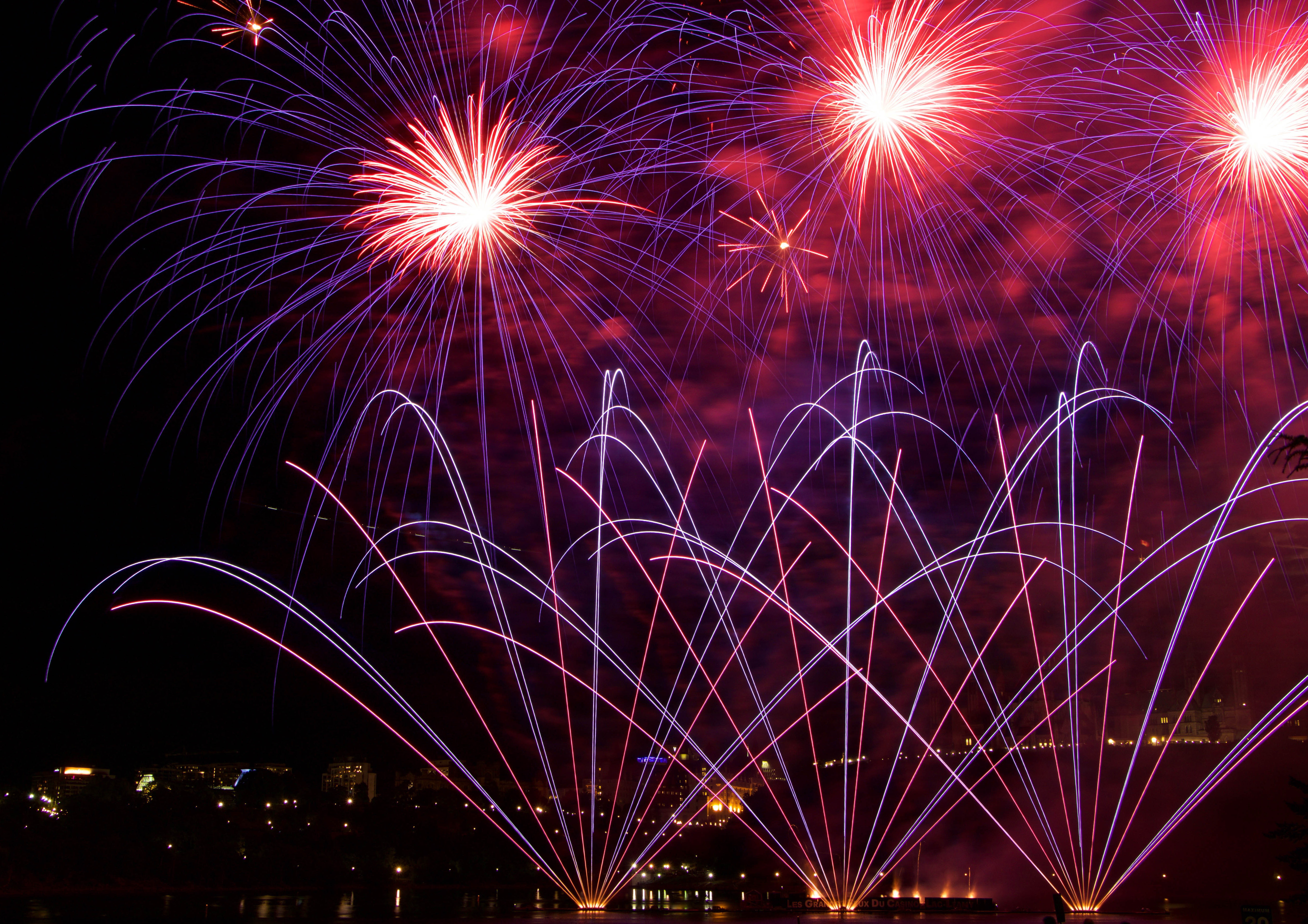 sky, fireworks, sparks, firework, holidays, salute, holiday 1080p