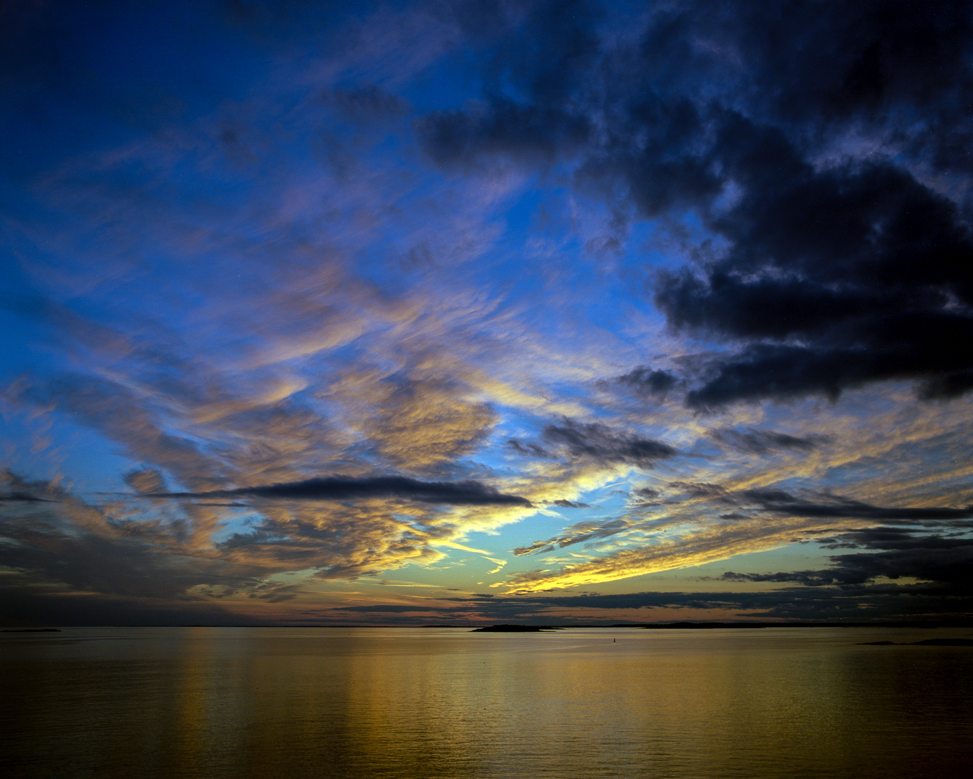 horizon, sky, nature, sunset, sea, clouds Free Stock Photo