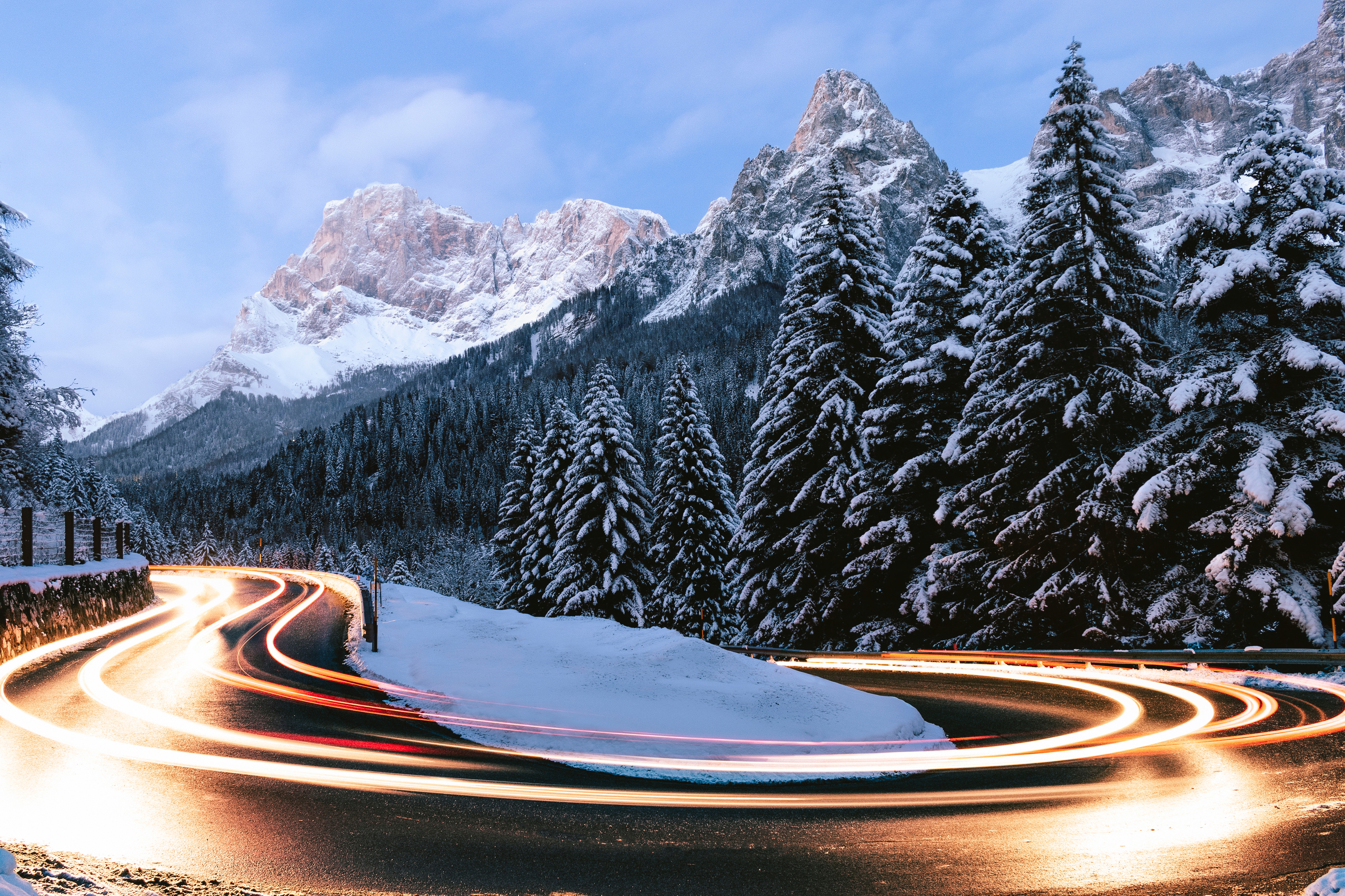 road, nature, ate, snow HD Phone wallpaper