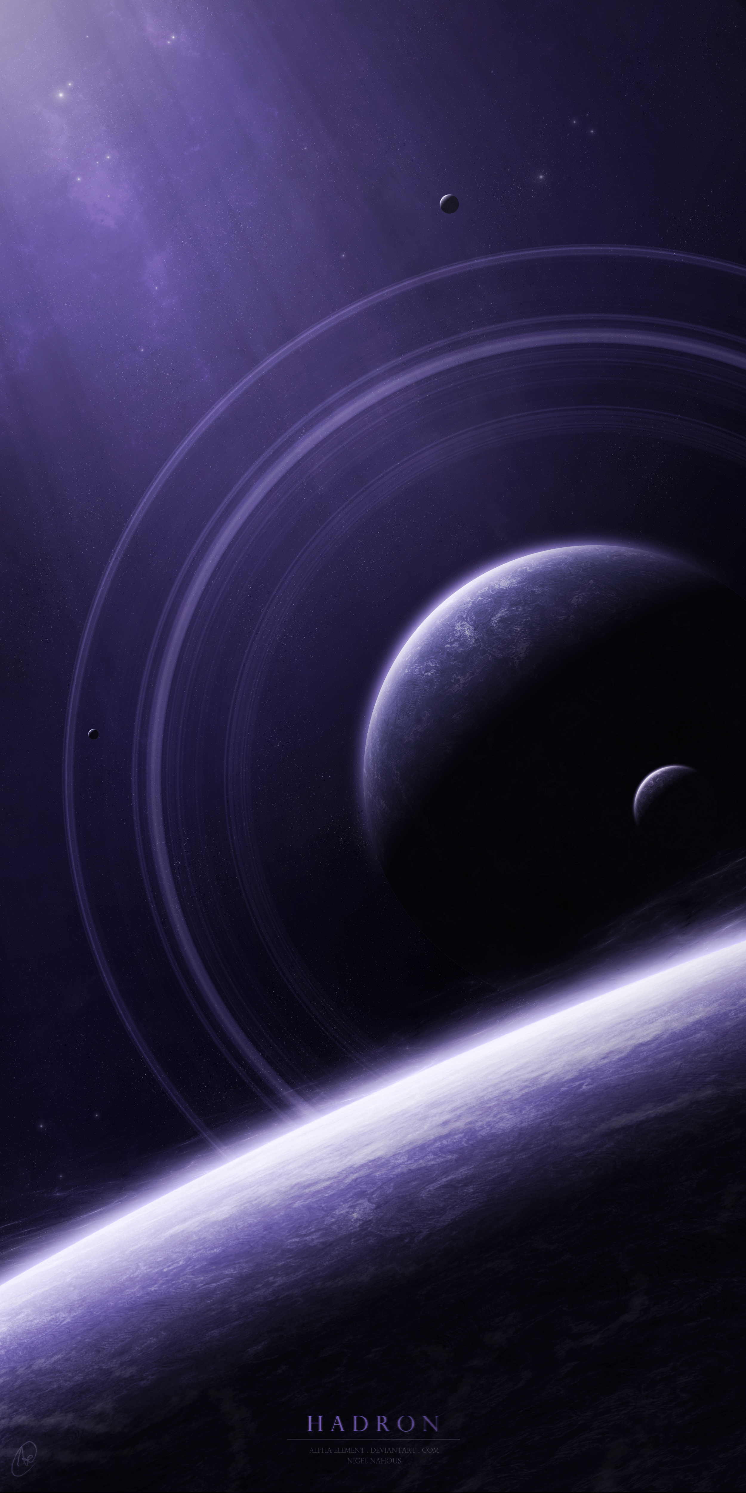 dark purple, universe, open space, planets, purple dark 4K Ultra