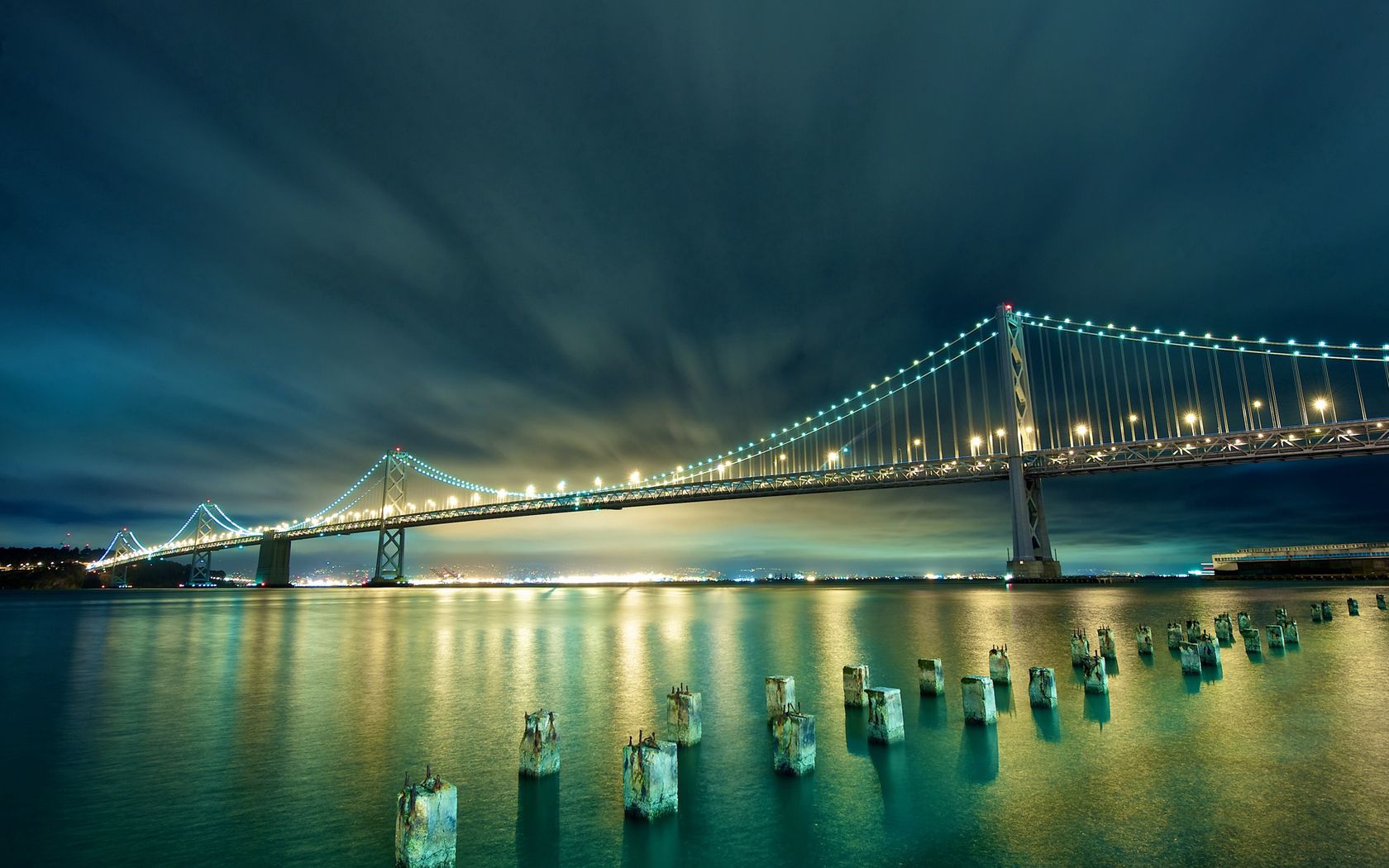 Free Images cities, united states, lights, bridge San Francisco