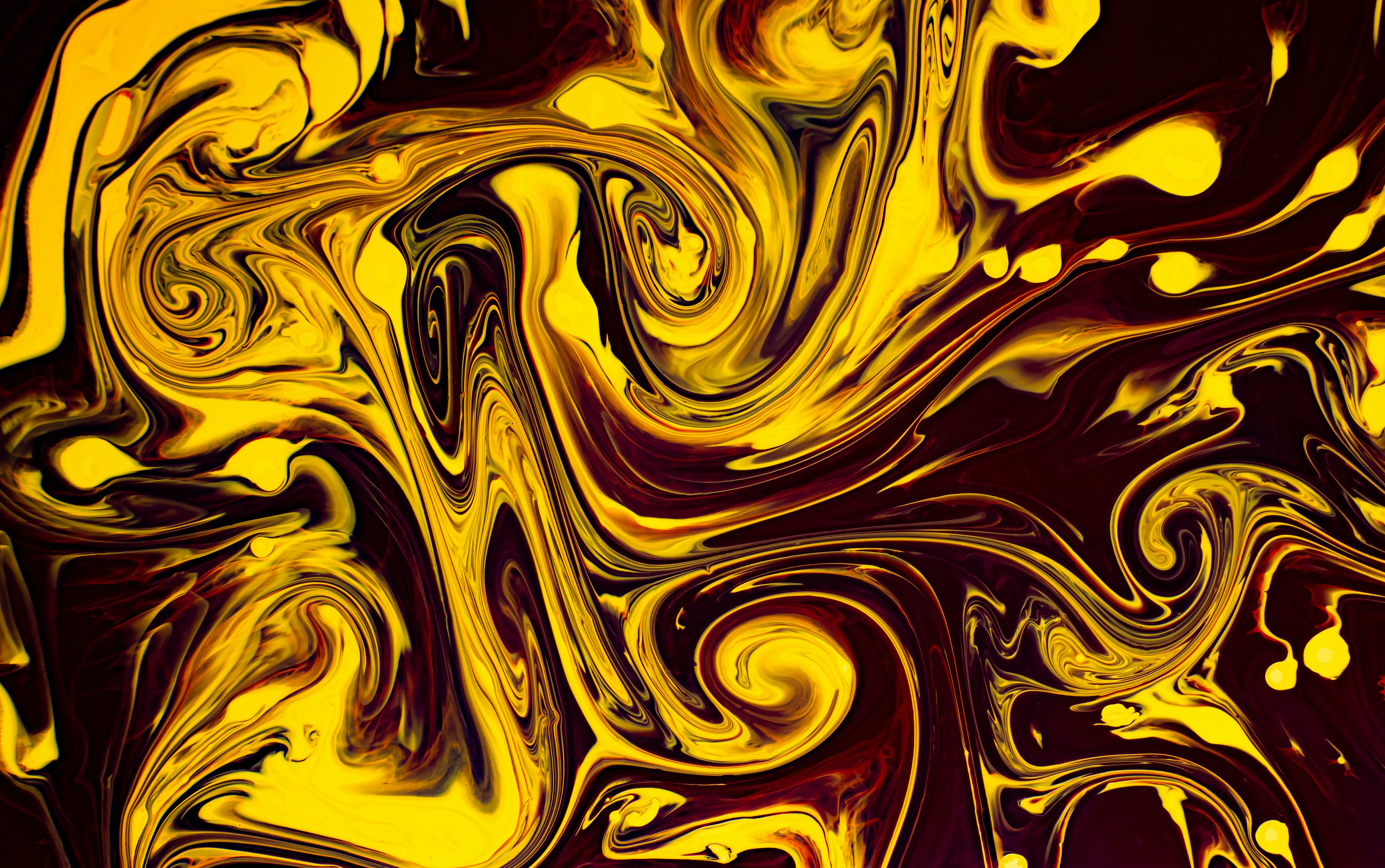 Latest Mobile Wallpaper abstract, liquid, yellow, distortion