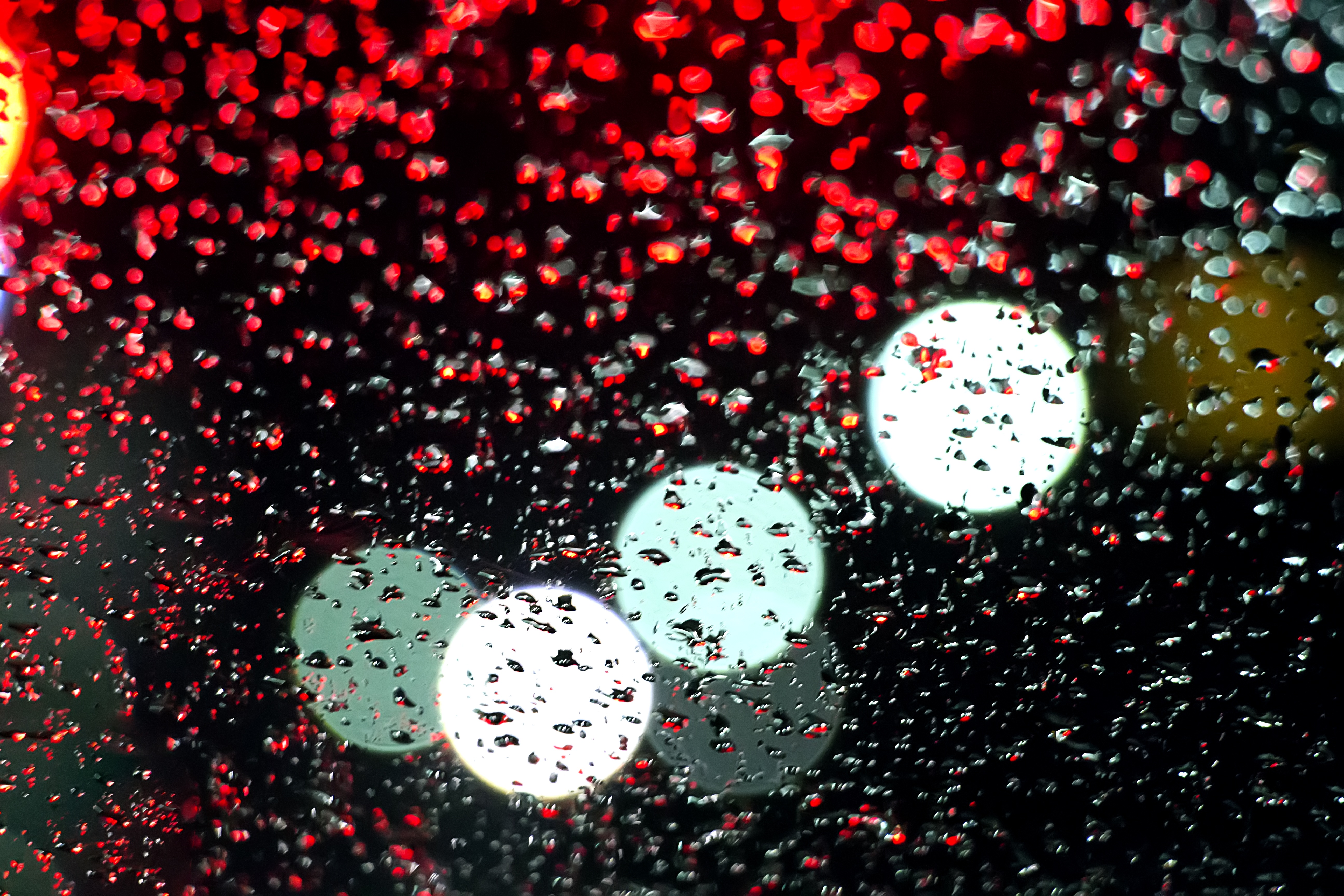 drops, glass, rain, surface Bokeh HD Android Wallpapers