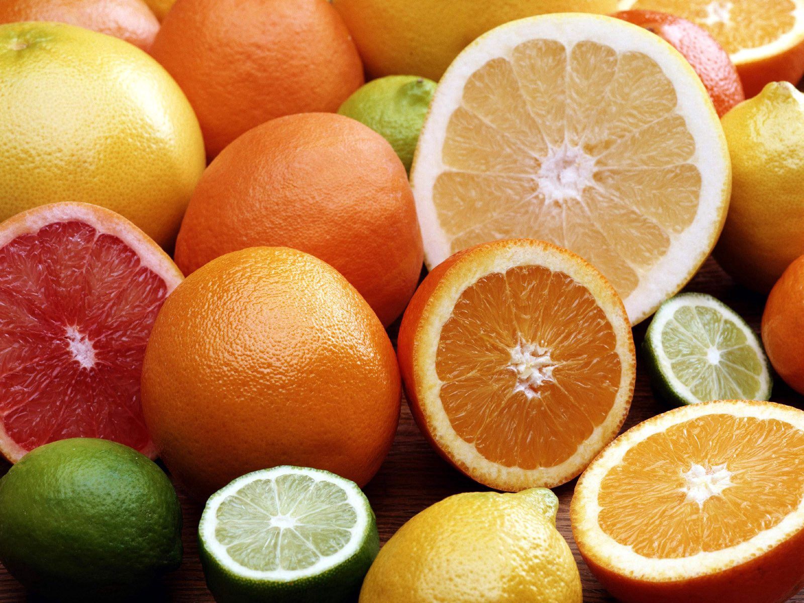 citrus, food, lemons, oranges, grapefruit, limes 4K Ultra
