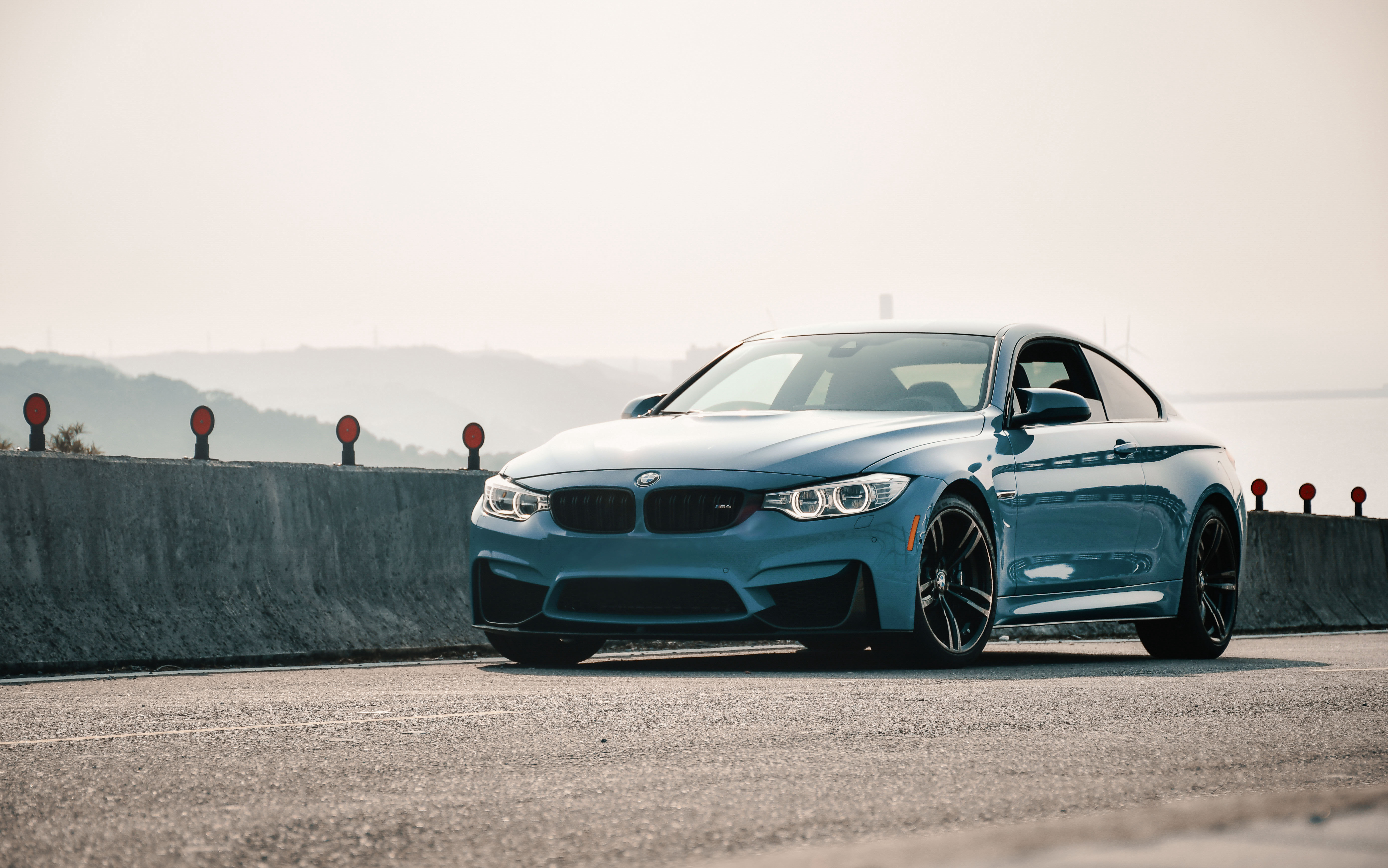 Mobile wallpaper machine, bmw m4, bmw, cars, blue, car, side view, coupe, compartment