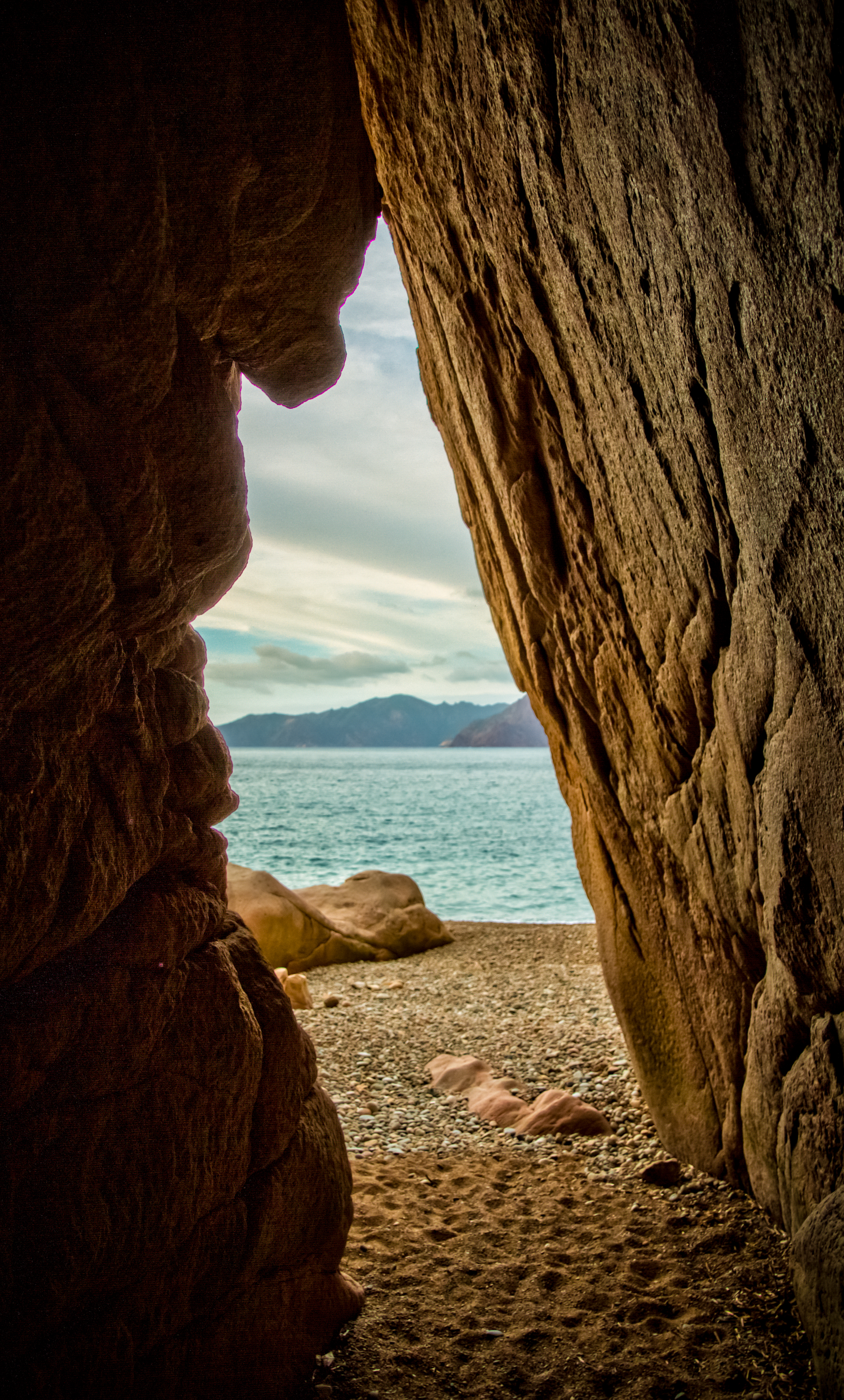 Laden Sie das Natur, Mountains, Sea, Strand, Höhle-Bild kostenlos auf Ihren PC-Desktop herunter
