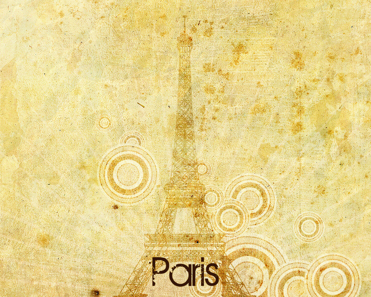 12709 Hintergrundbild herunterladen paris, eiffelturm, bilder, gelb - Bildschirmschoner und Bilder kostenlos