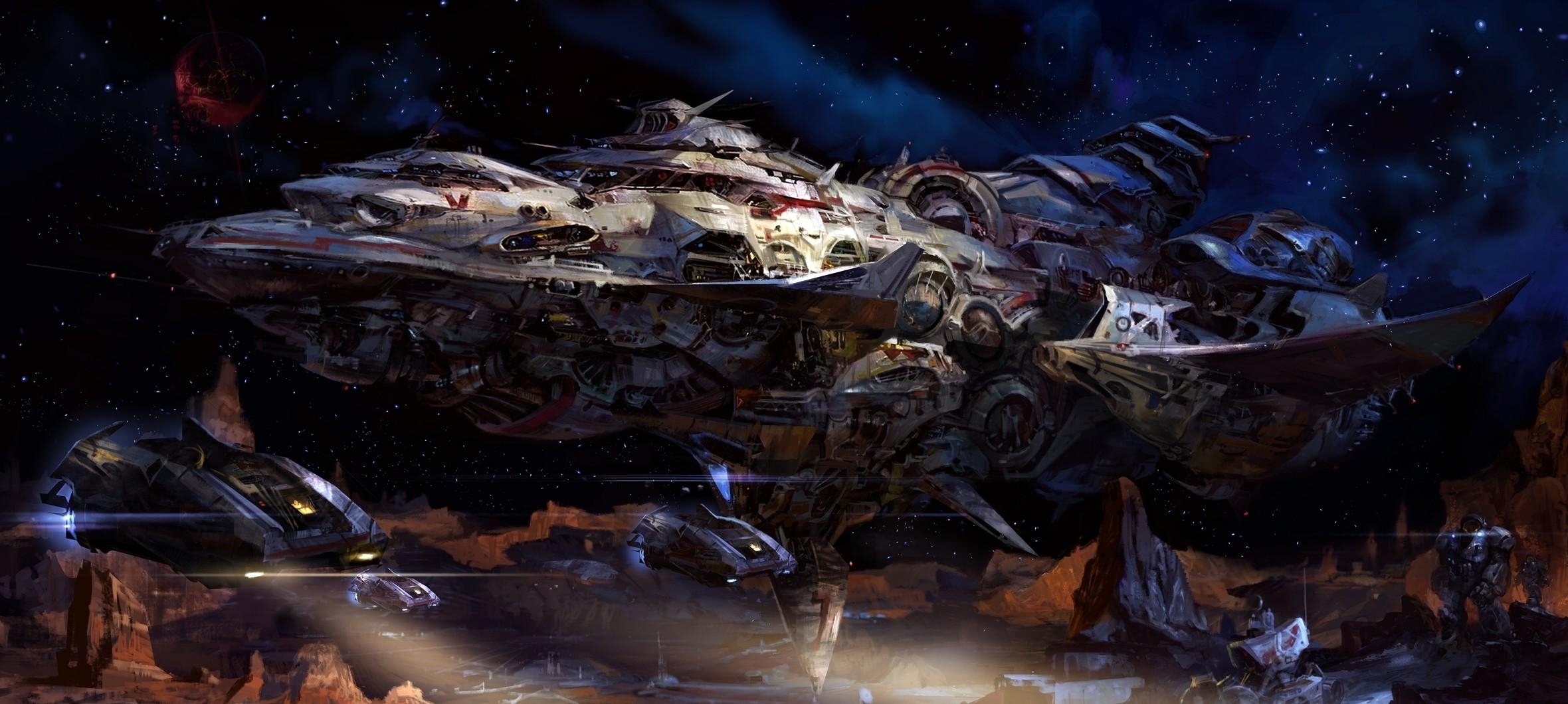 starship, universe, planet, fantasy collection of HD images