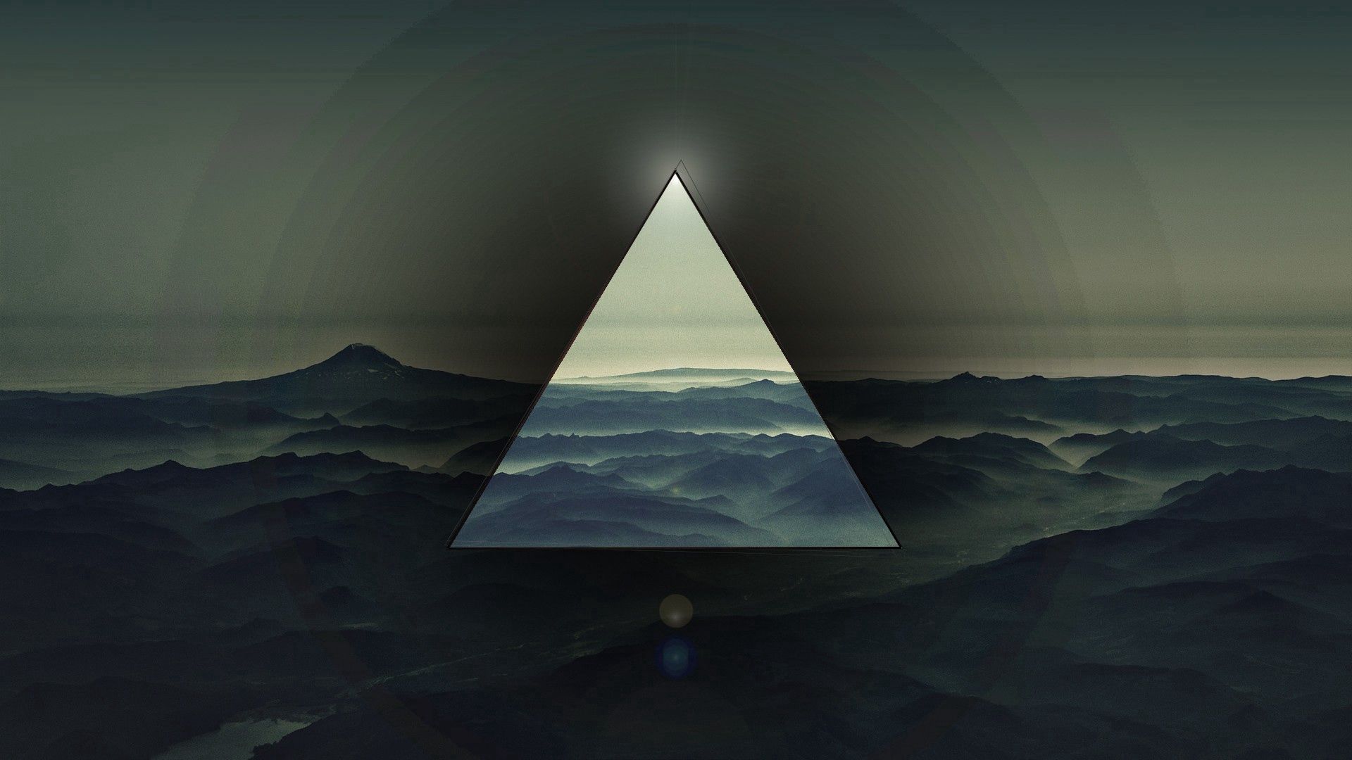 triangle, abstract, dark, light, sve