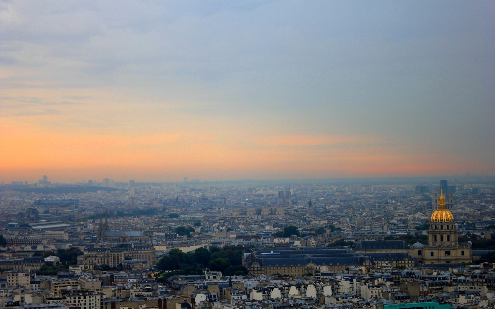 Handy-Wallpaper Landschaft, Städte, Sky, Paris, Panorama kostenlos herunterladen.