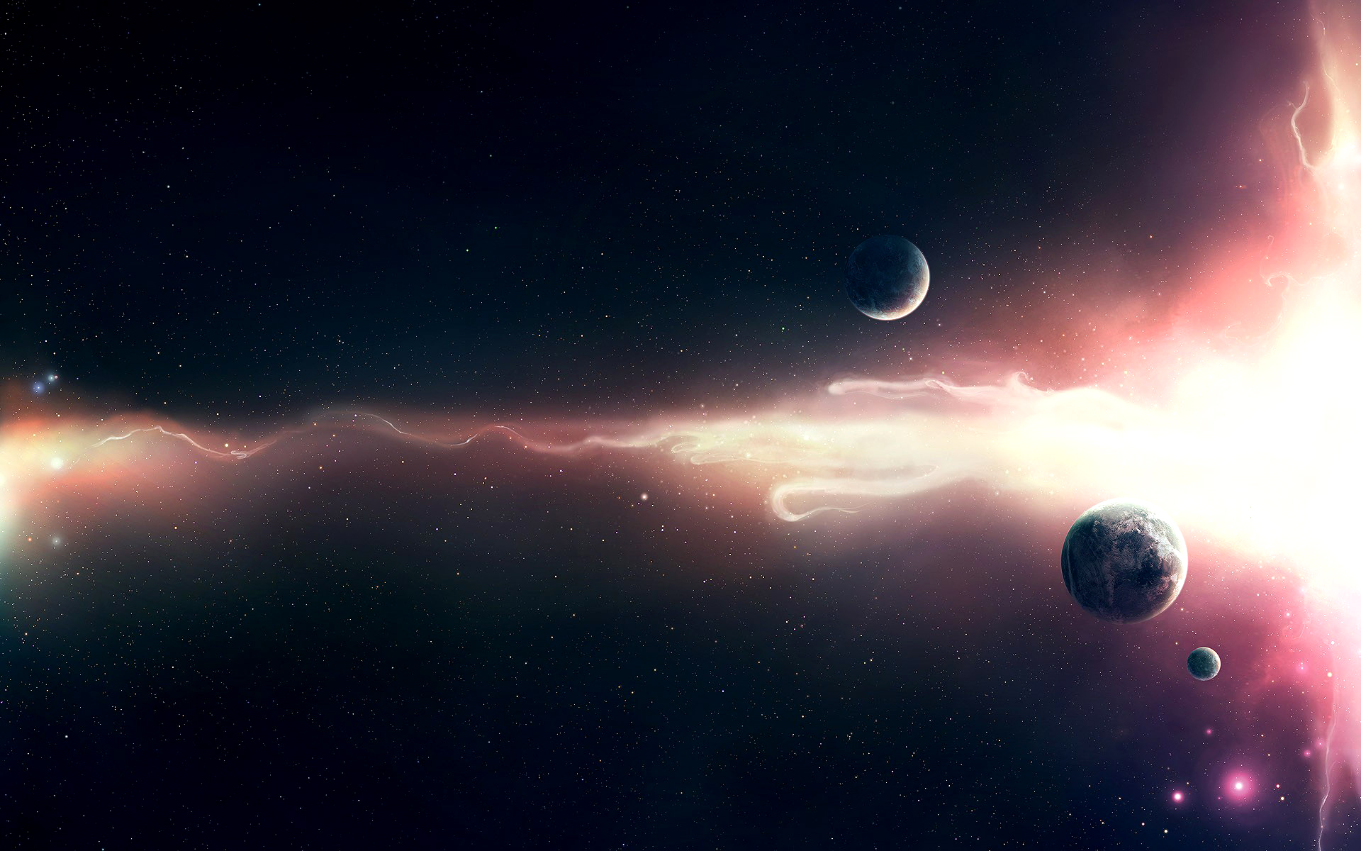 sci fi, space, planets, sun, planet HD wallpaper