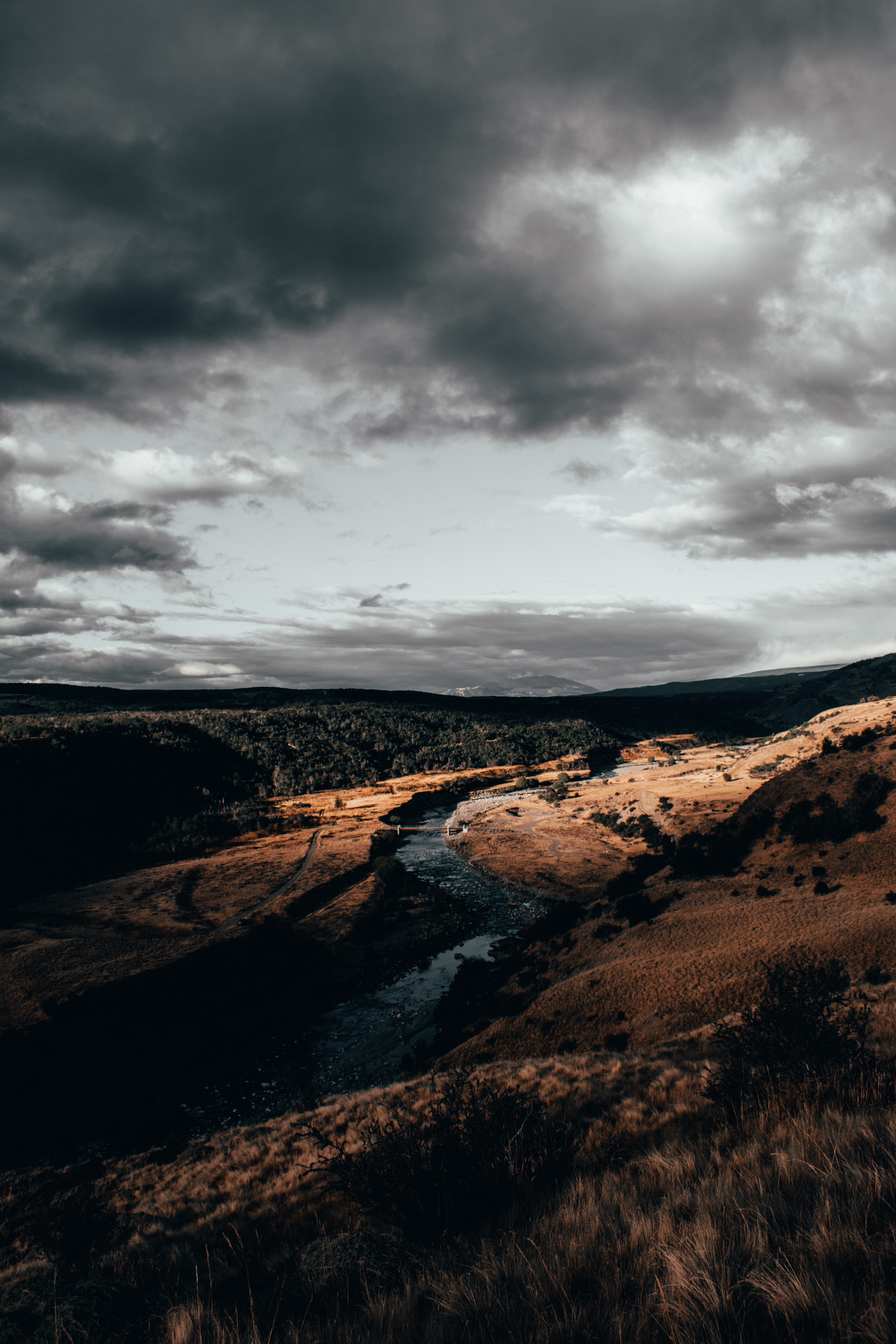 clouds, view from above, flow, mainly cloudy, rivers, overcast, nature Full HD