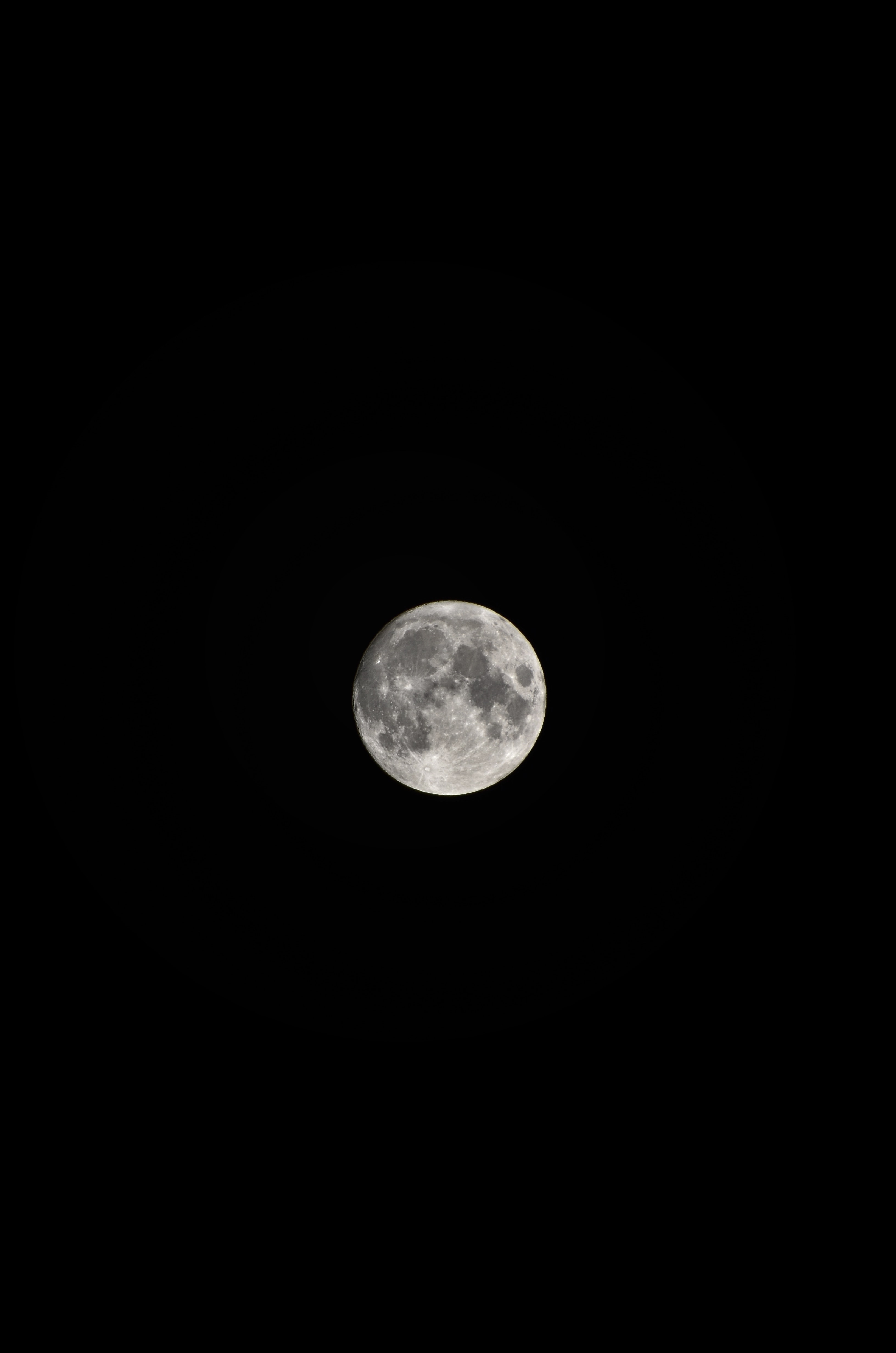 moon, night, black, dark, craters Smartphone Background