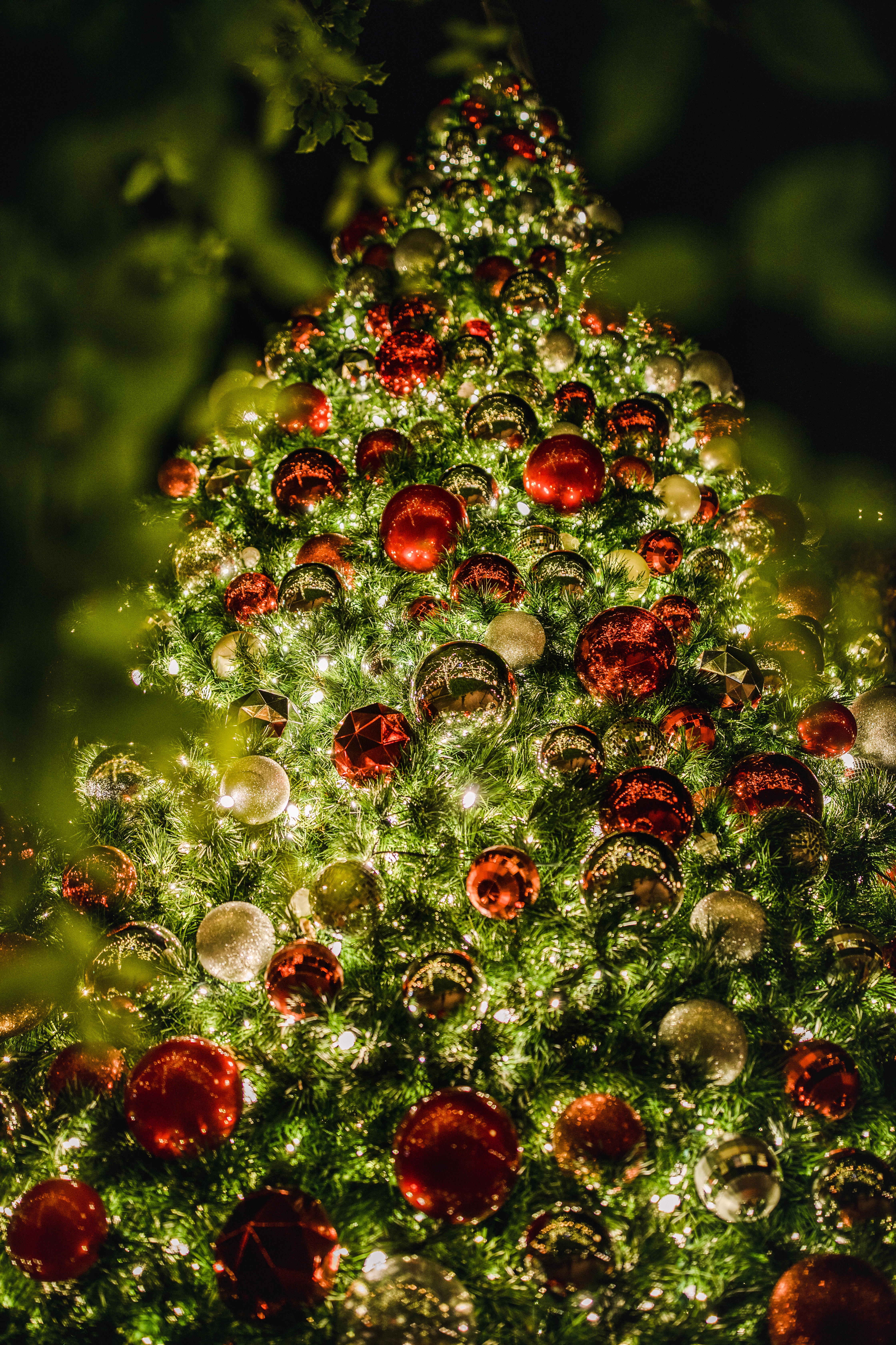 Laden Sie das Dekoration, Feiertage, Neujahr, Weihnachten, Neues Jahr, Weihnachtsbaum, Garland, Bälle, Girlanden-Bild kostenlos auf Ihren PC-Desktop herunter