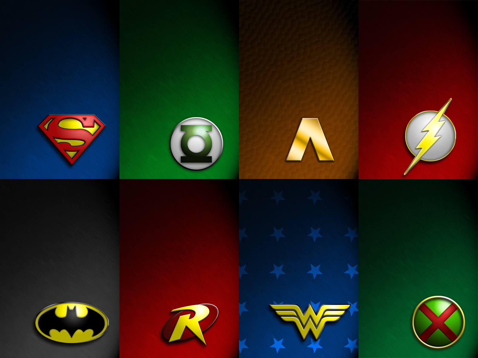 comics, justice league, aquaman, batman, dc comics, flash, green lantern, logo, martian manhunter, robin (dc comics), superman, wonder woman UHD