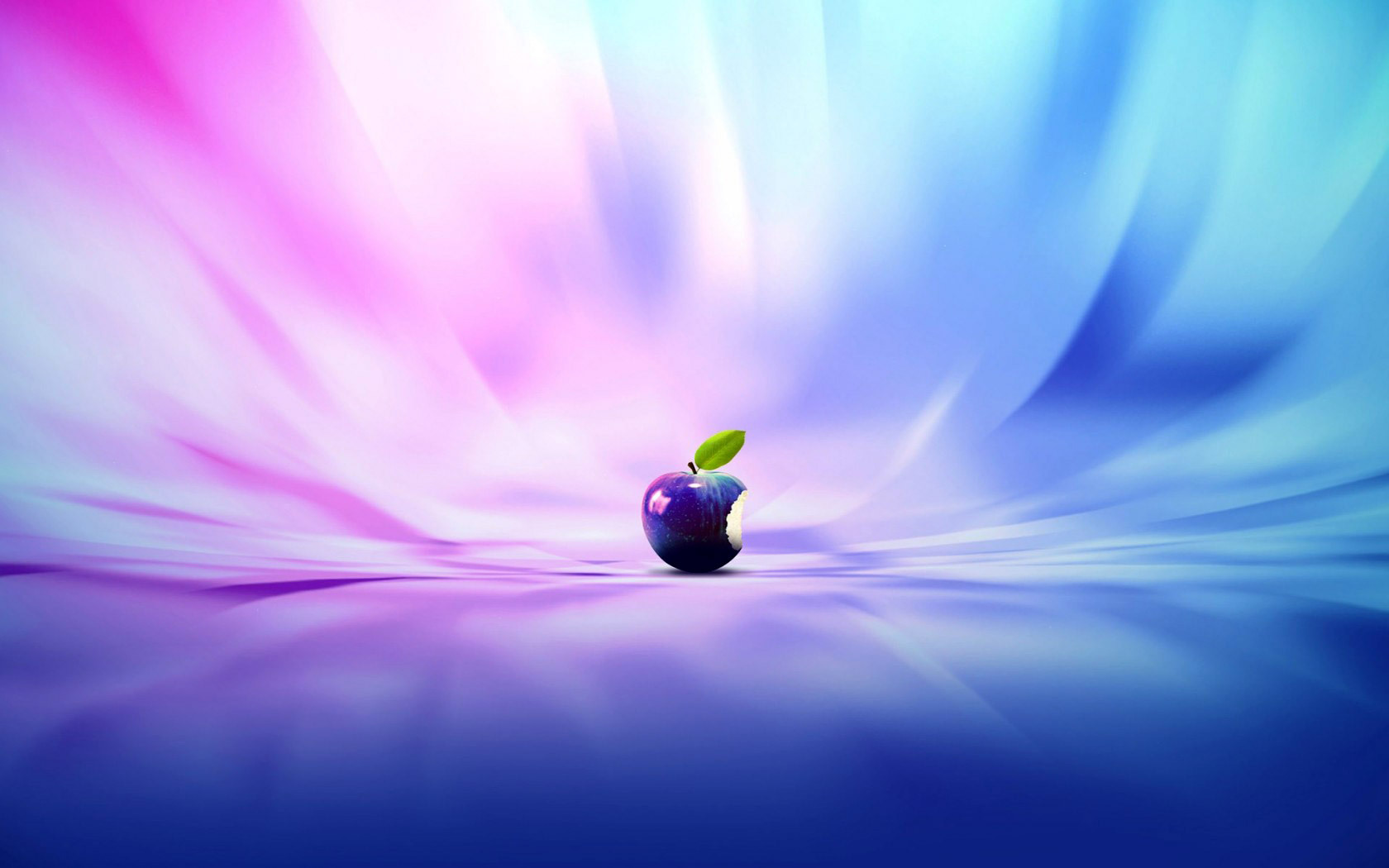background, apple, blue Horizontal Wallpapers