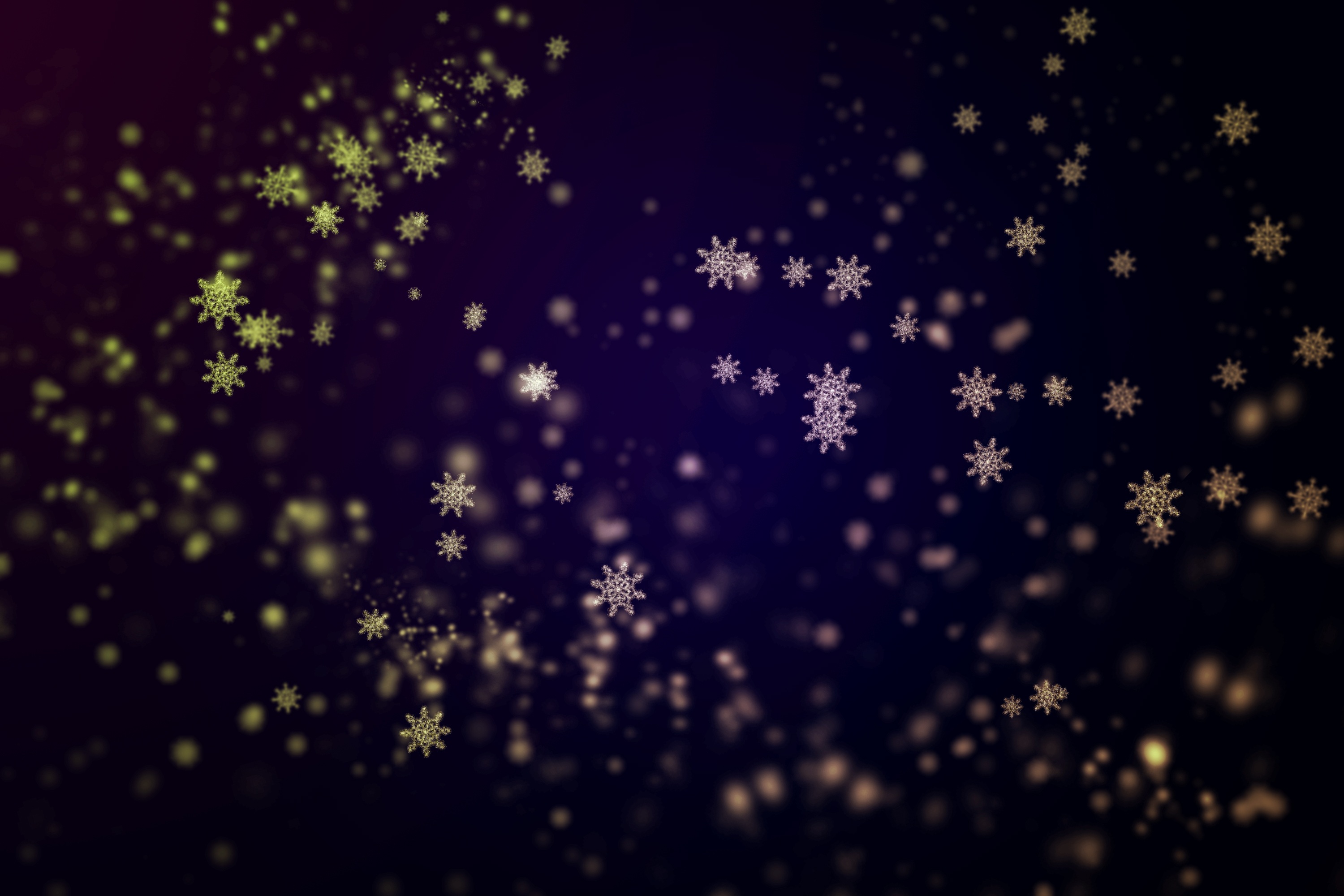 snowflakes, abstract, background, shine, brilliance Full HD