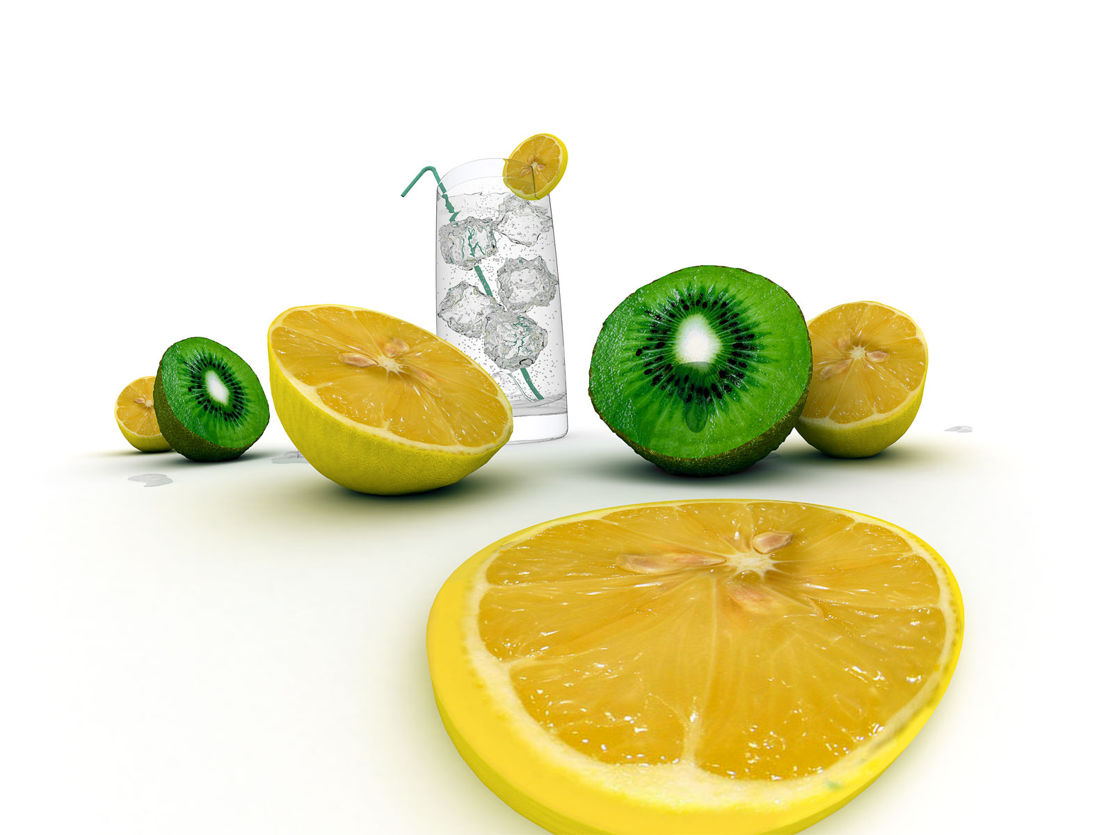 172741 Заставки і шпалери Лимон на телефон. Завантажити фрукти, харчування, вода, кубик льоду картинки безкоштовно