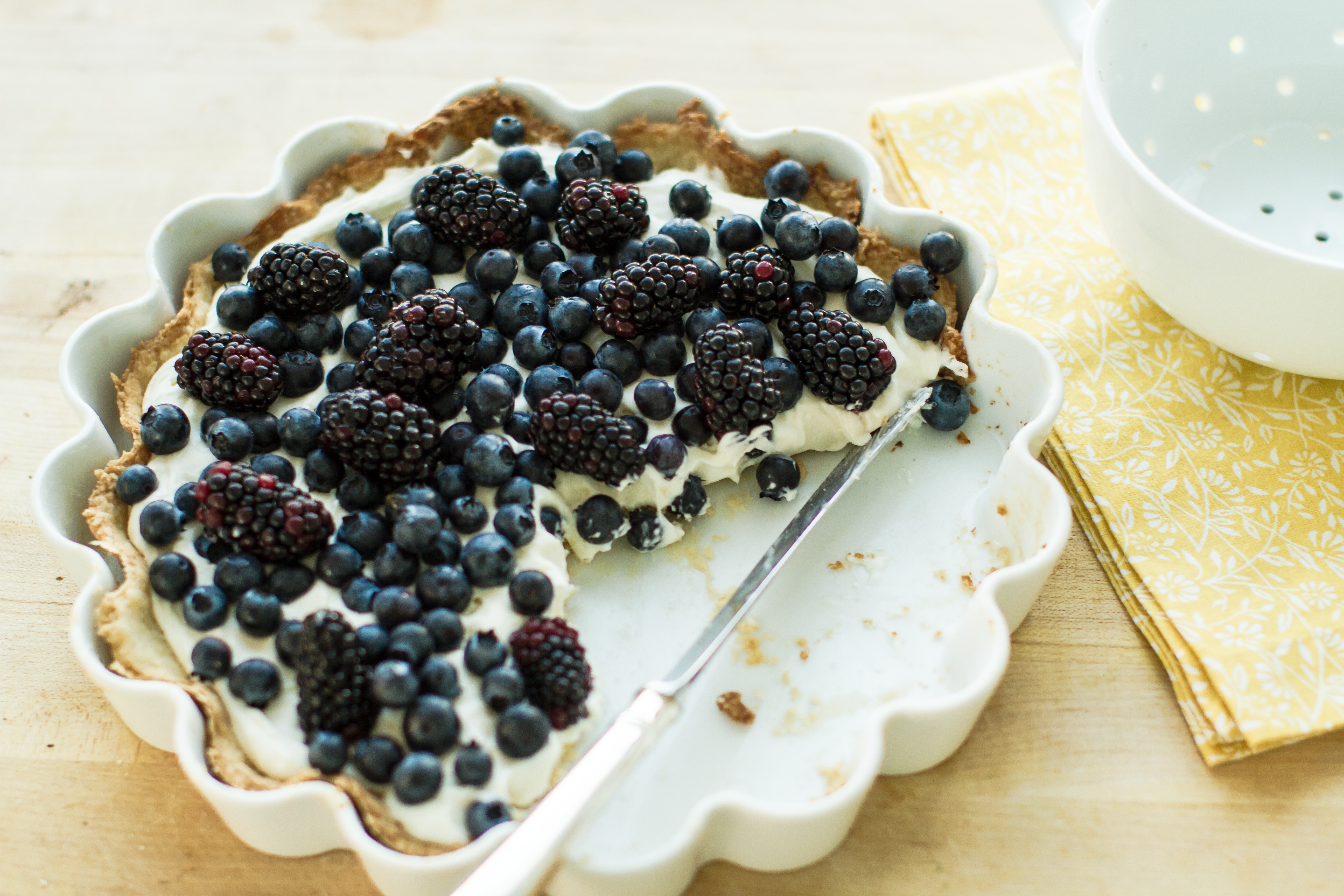 vertical wallpaper pie, bilberries, cheesecake, blackberry, food