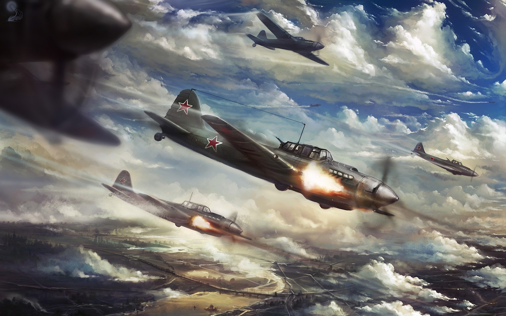 Штурмовики ил - 2 атакуют 1944