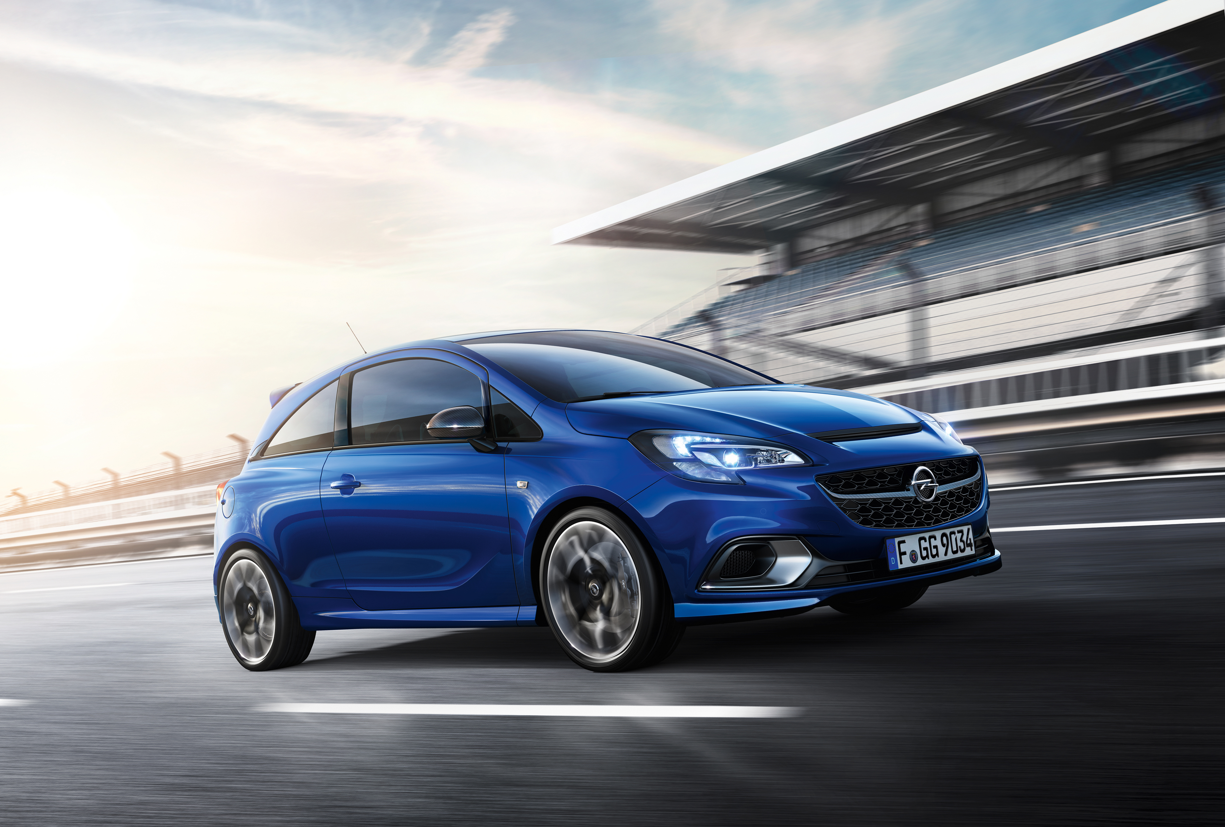 98846 Bildschirmschoner und Hintergrundbilder Opel auf Ihrem Telefon. Laden Sie cars, seitenansicht, corsa, blau Bilder kostenlos herunter