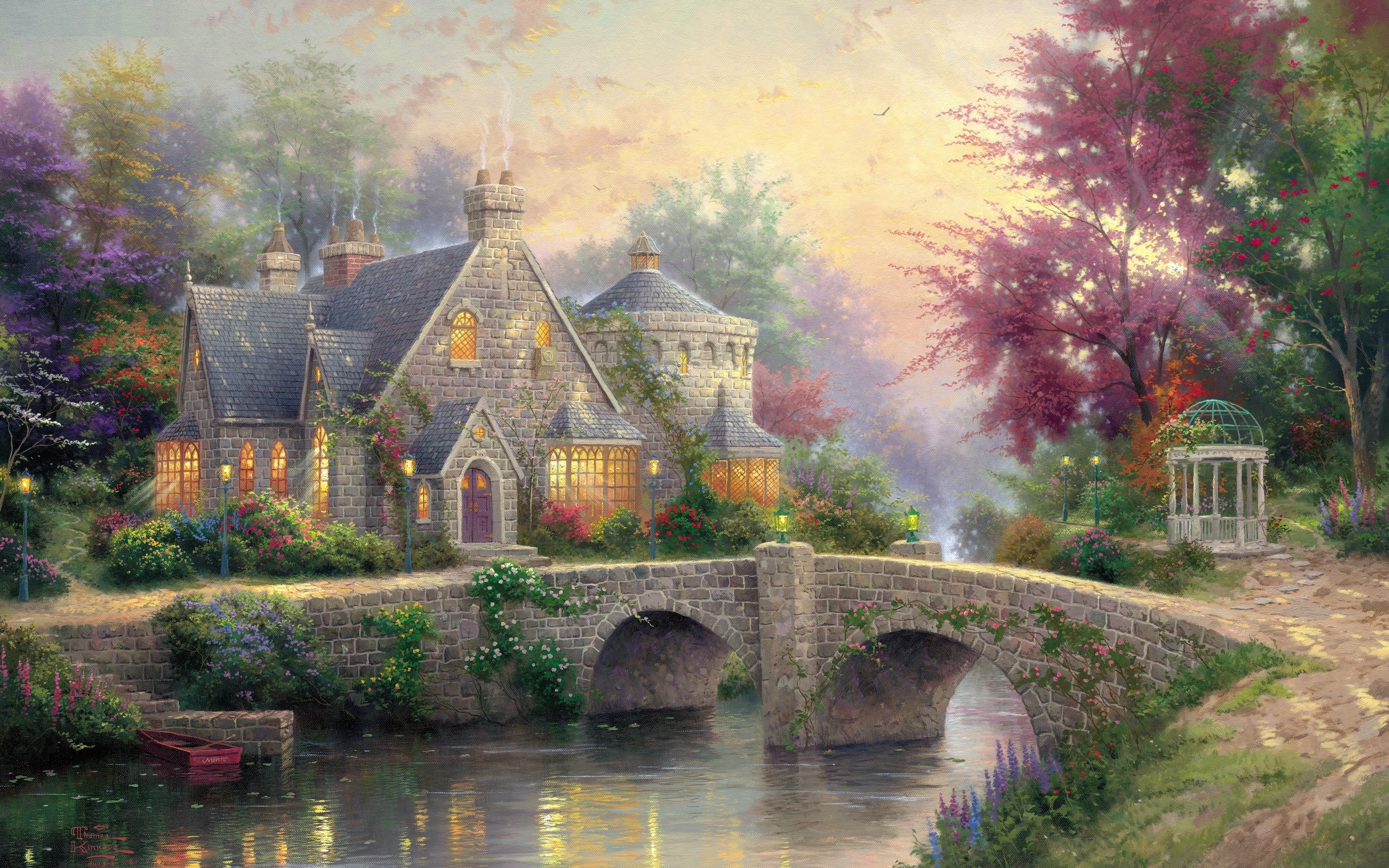 pictures, houses, bridges wallpapers for tablet