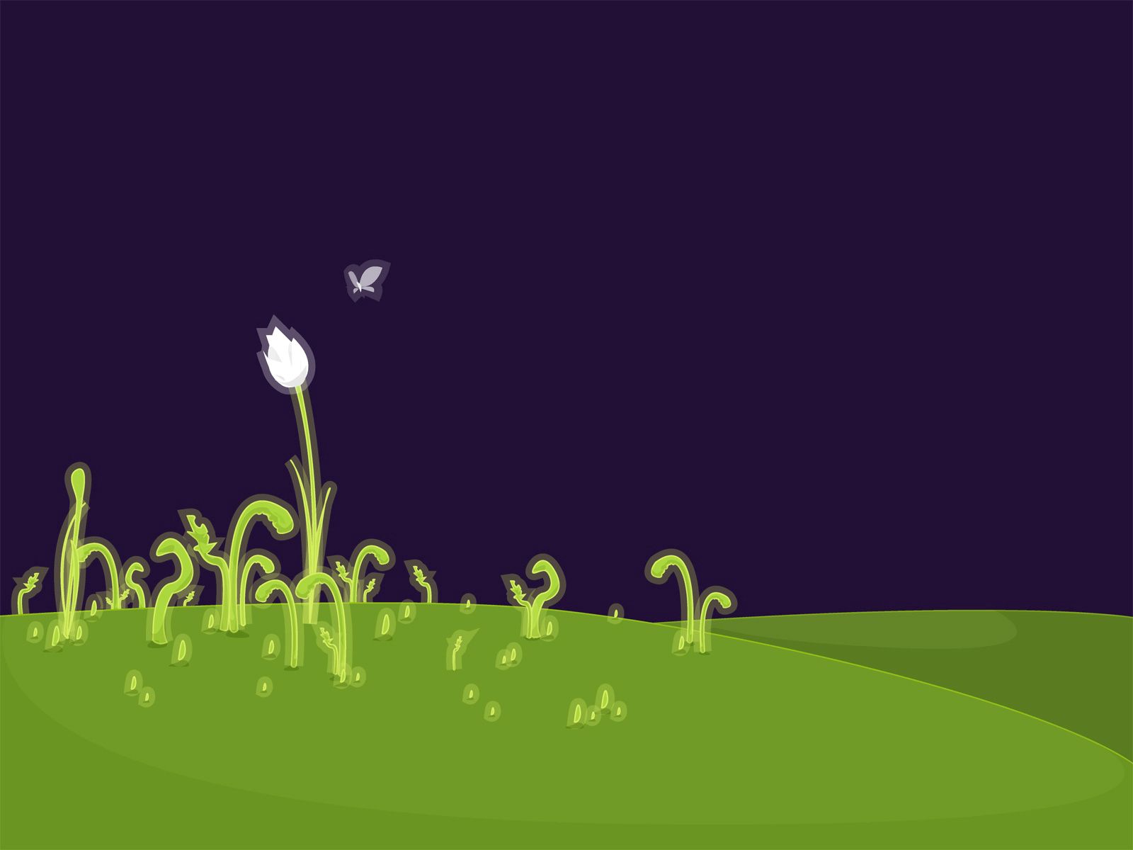 picture, grass, art, vector, flower, plant, drawing, field HD wallpaper