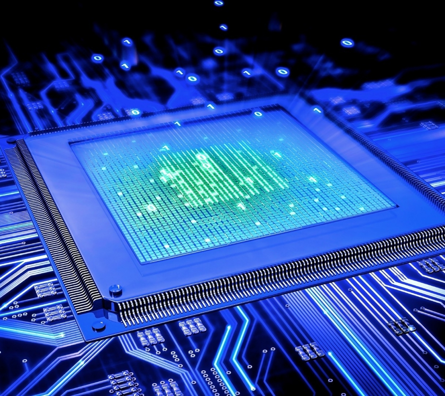 cpu, technology, circuit, computer Phone Background