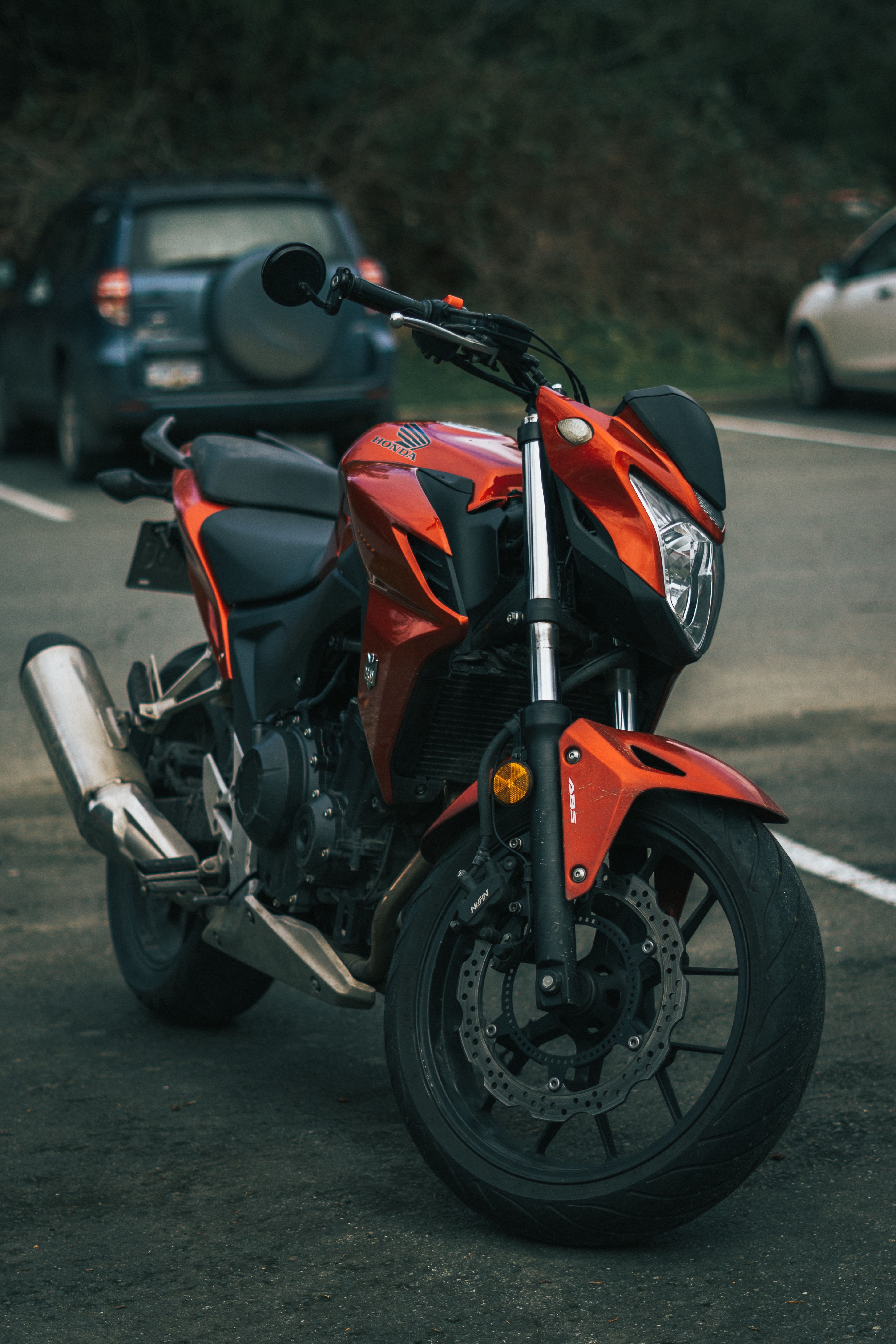 136251 descargar fondo de pantalla motocicletas, bicicleta, el negro, rojo, honda, motocicleta, negro: protectores de pantalla e imágenes gratis