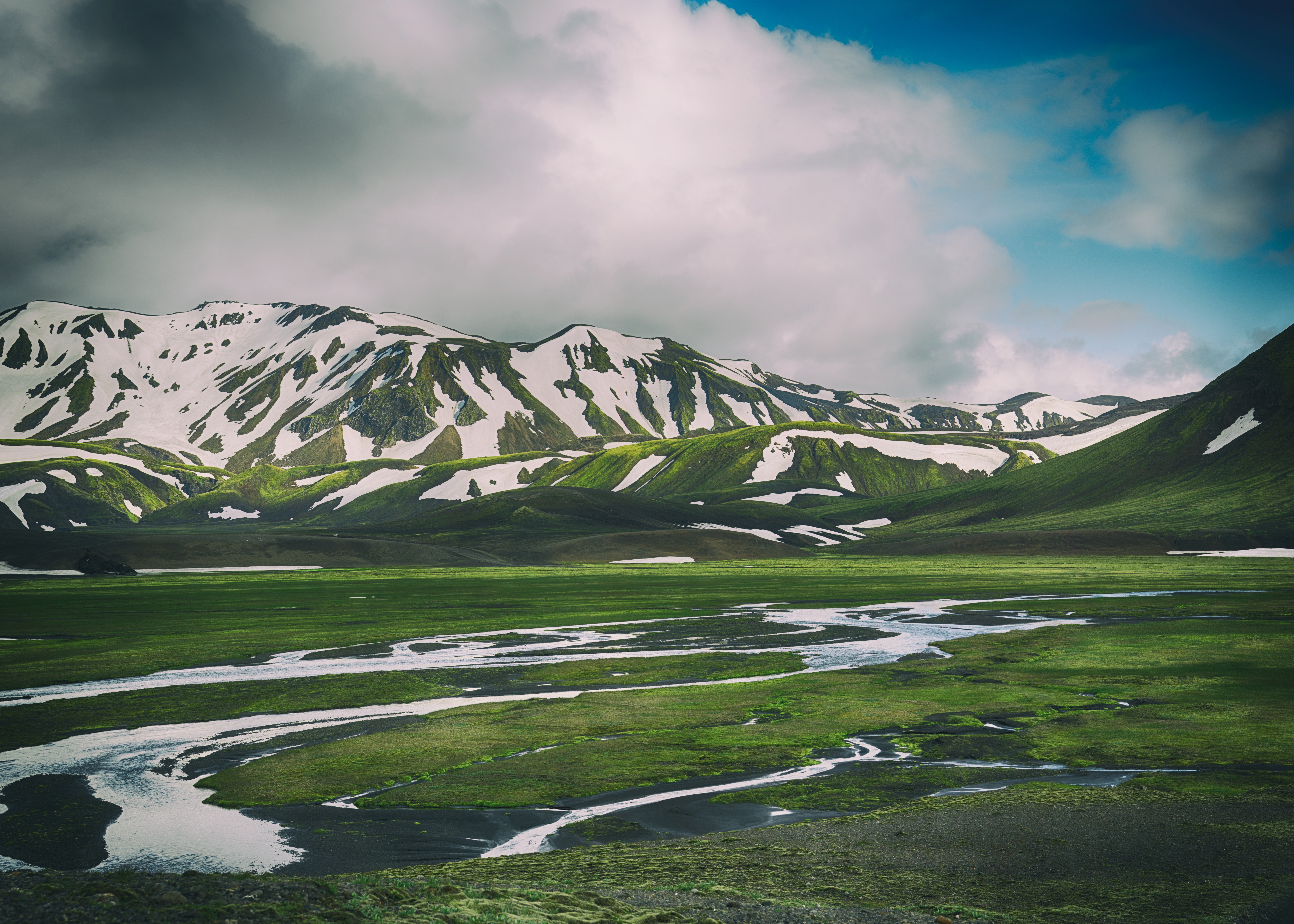 112720 Hintergrundbilder und Island Bilder auf dem Desktop. Laden Sie natur, grass, mountains, island, landmannalagar Bildschirmschoner kostenlos auf den PC herunter