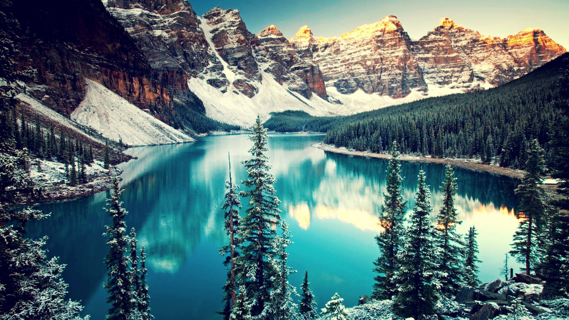 moraine lake, canada, reflection, earth Lake Lock Screen PC Wallpaper